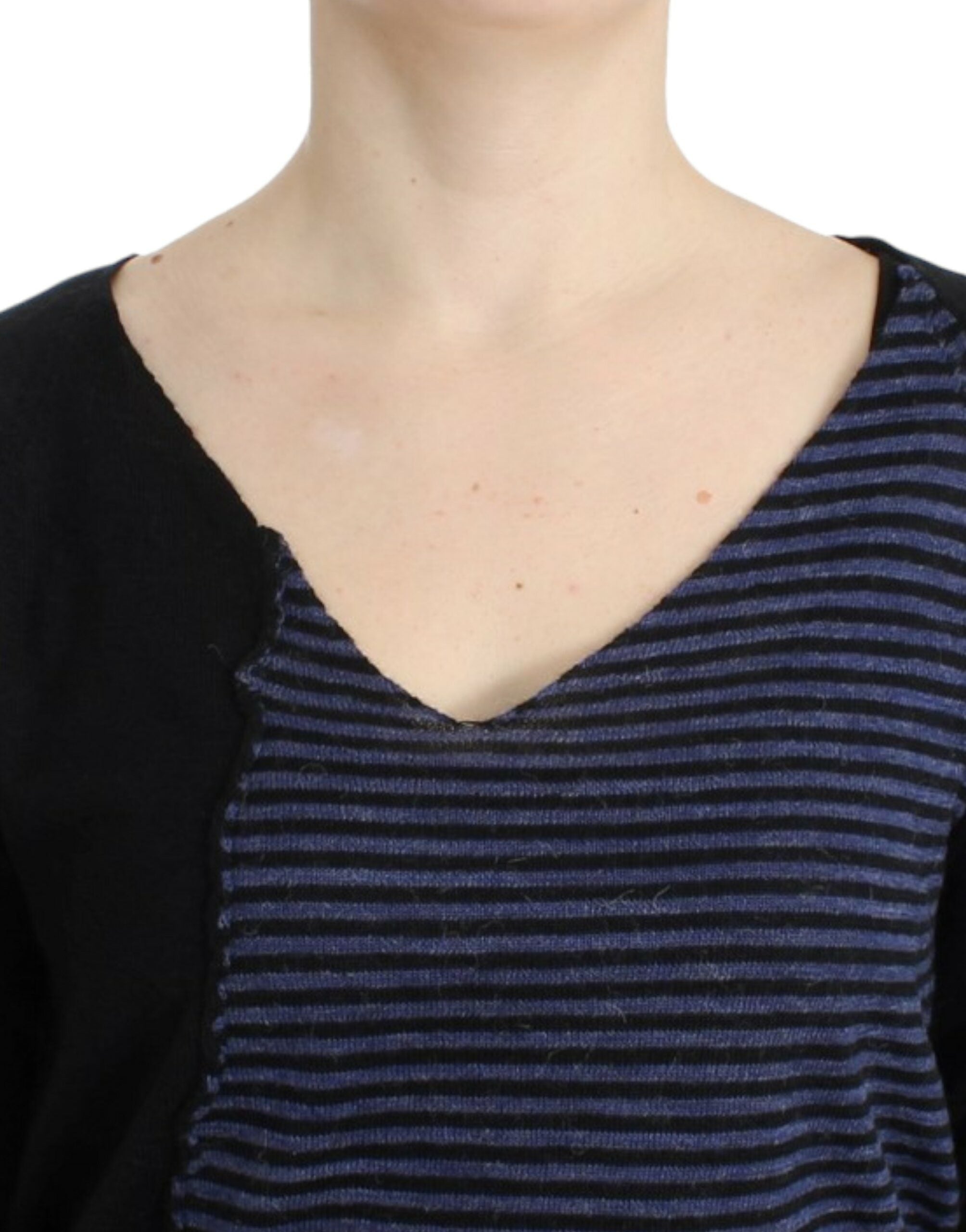 Striped V-Neck Luxury Sweater - ventzia