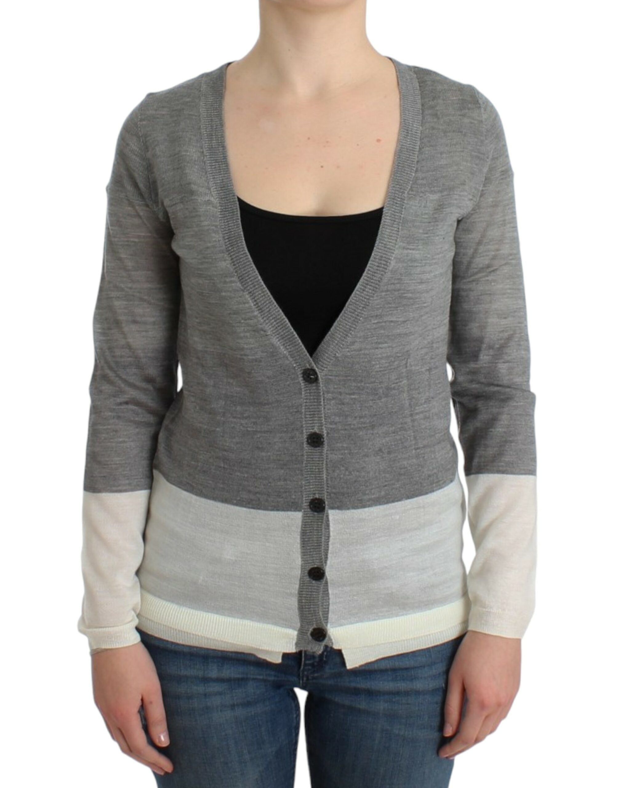 Chic Gray Lightweight Cardigan - ventzia