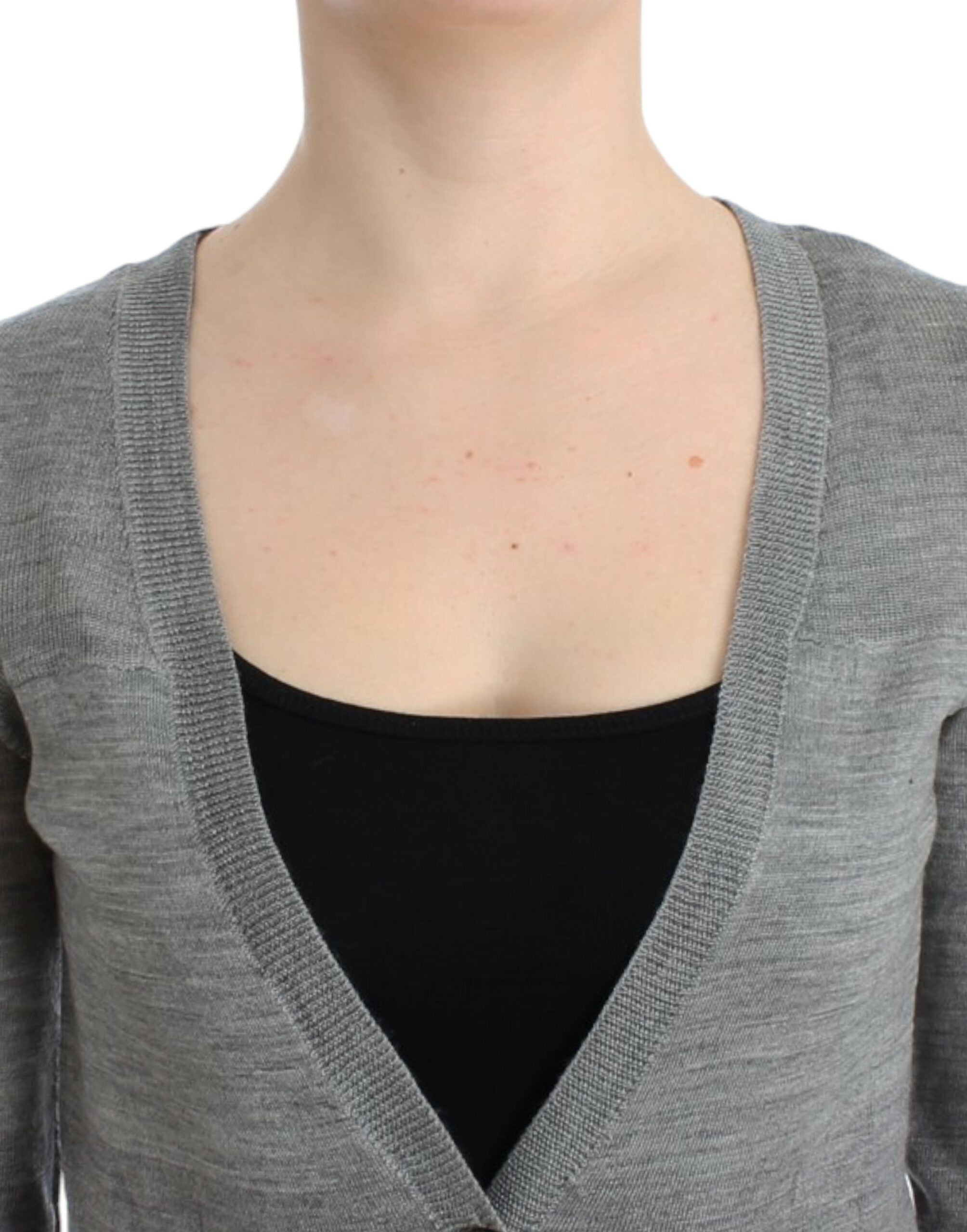 Chic Gray Lightweight Cardigan - ventzia