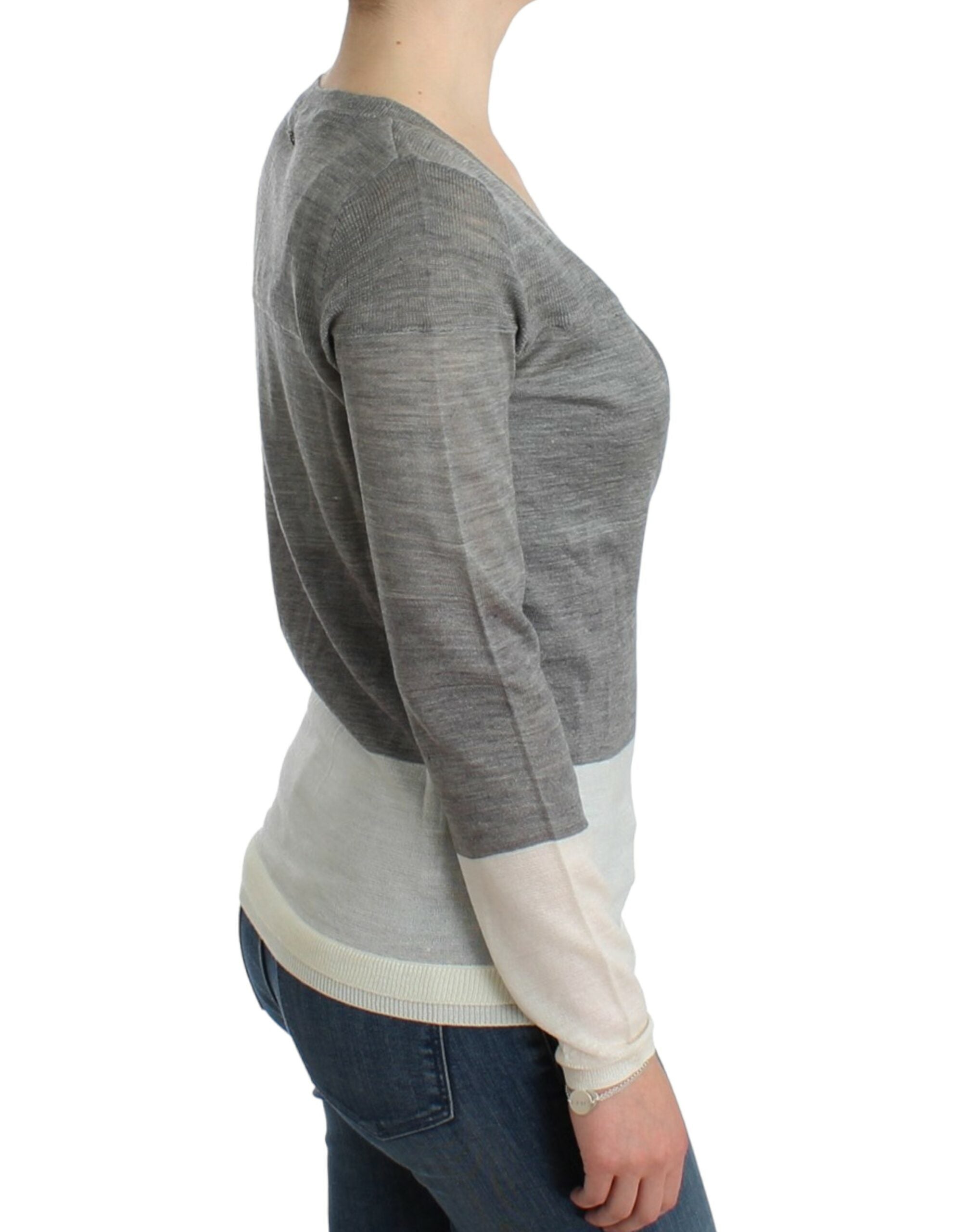 Chic Gray Lightweight Cardigan - ventzia