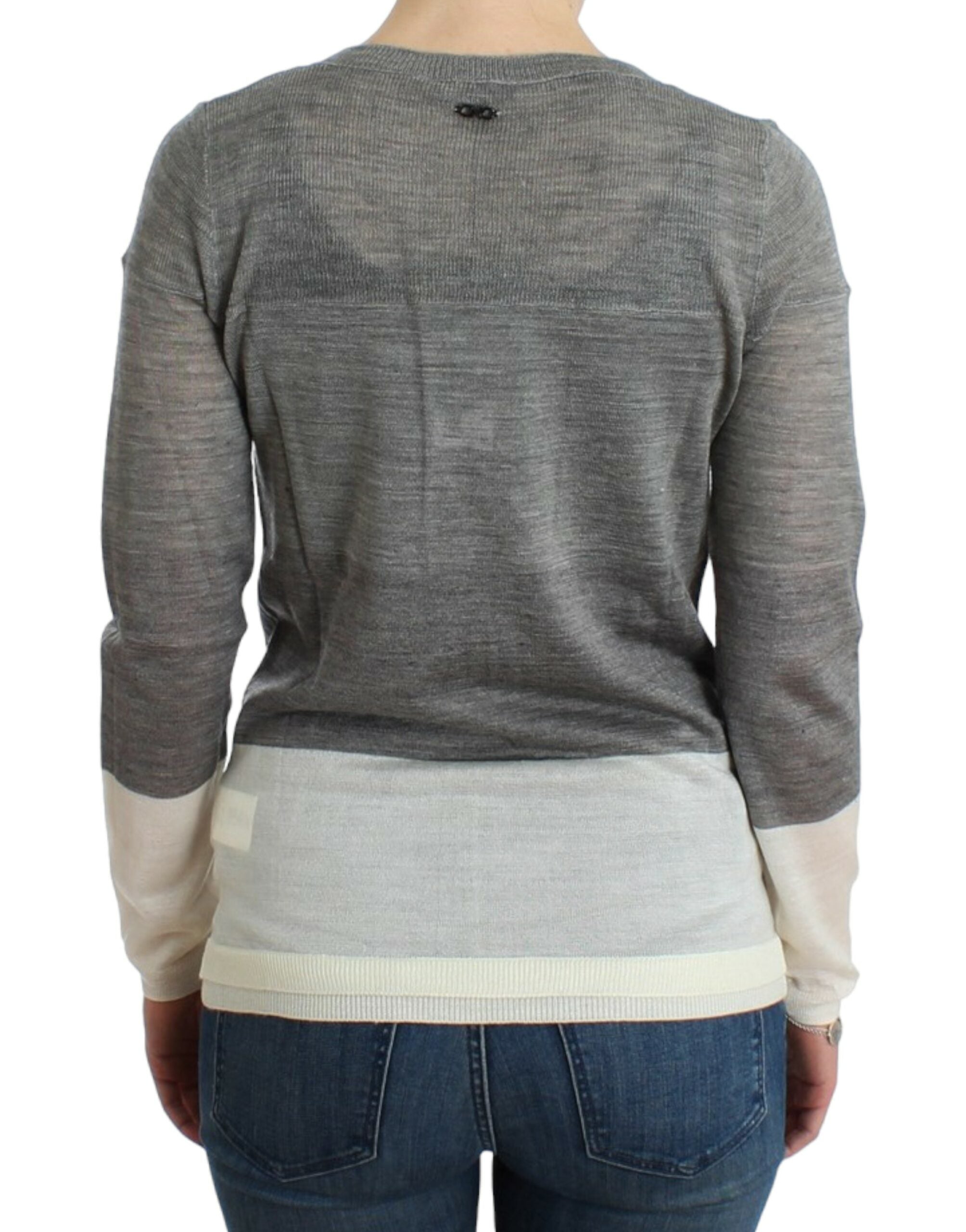 Chic Gray Lightweight Cardigan - ventzia