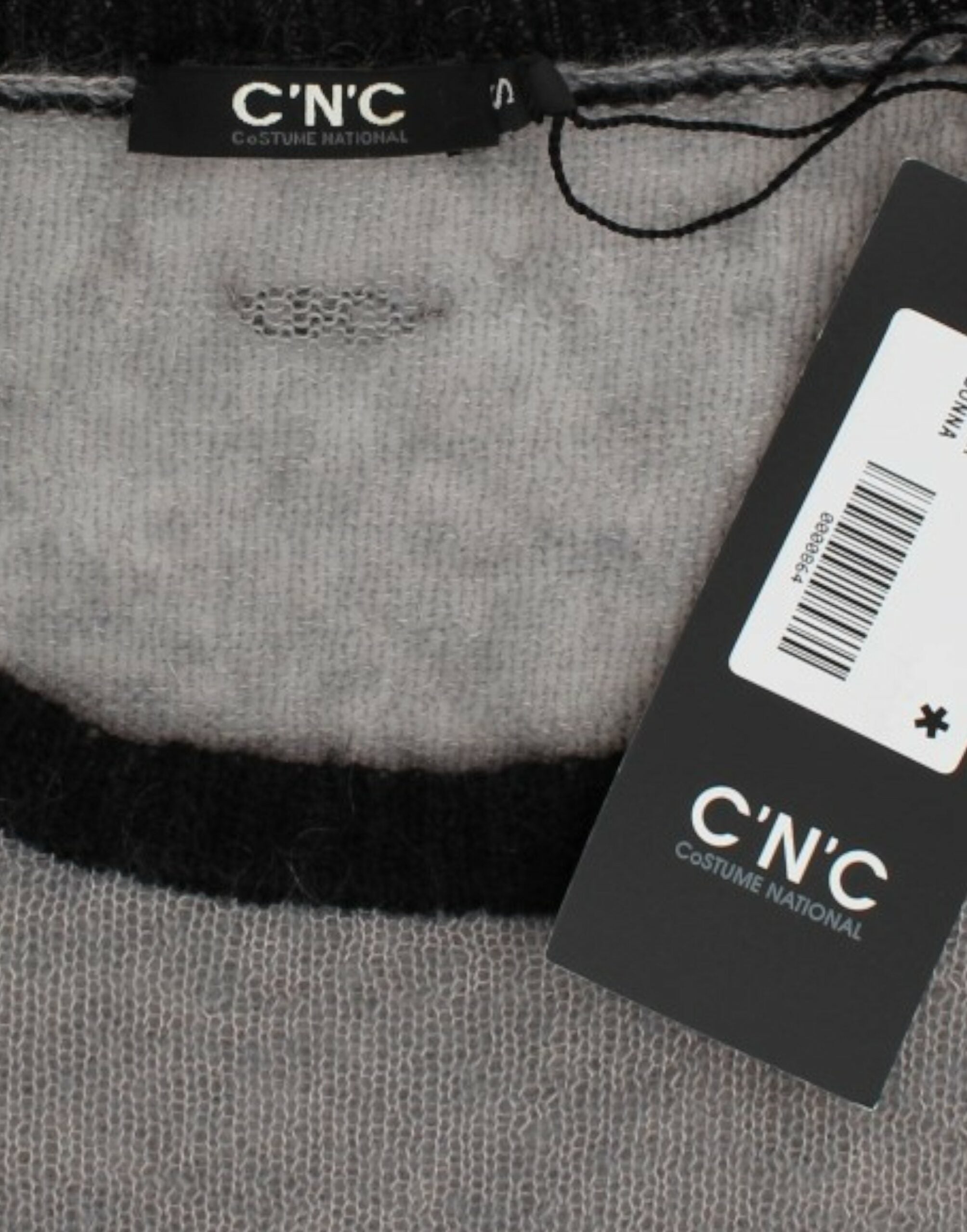 Chic Asymmetric Embellished Knit Sweater - ventzia