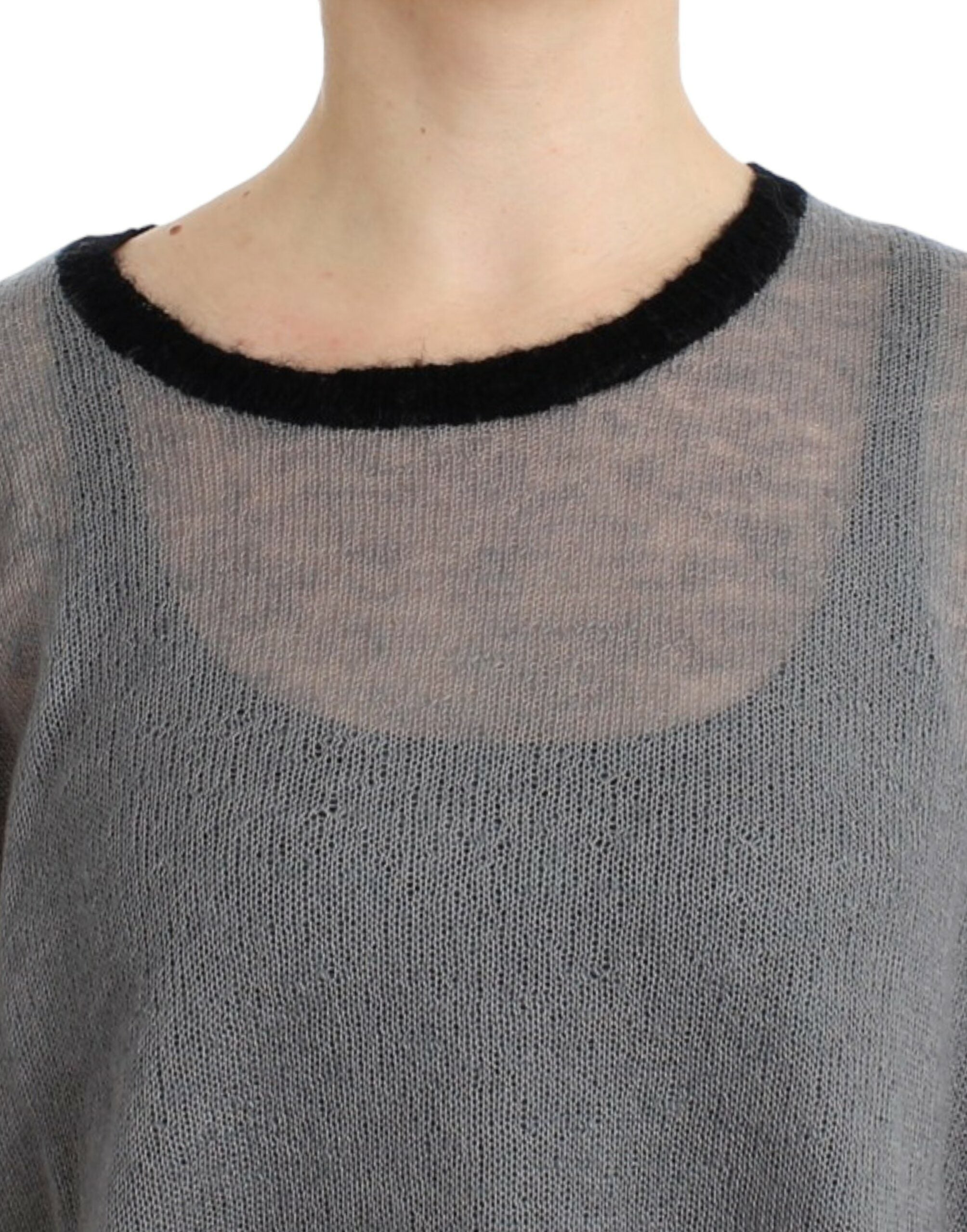 Chic Asymmetric Embellished Knit Sweater - ventzia