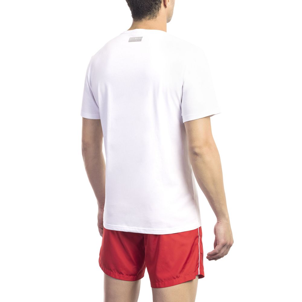 White Cotton Men T-Shirt - ventzia