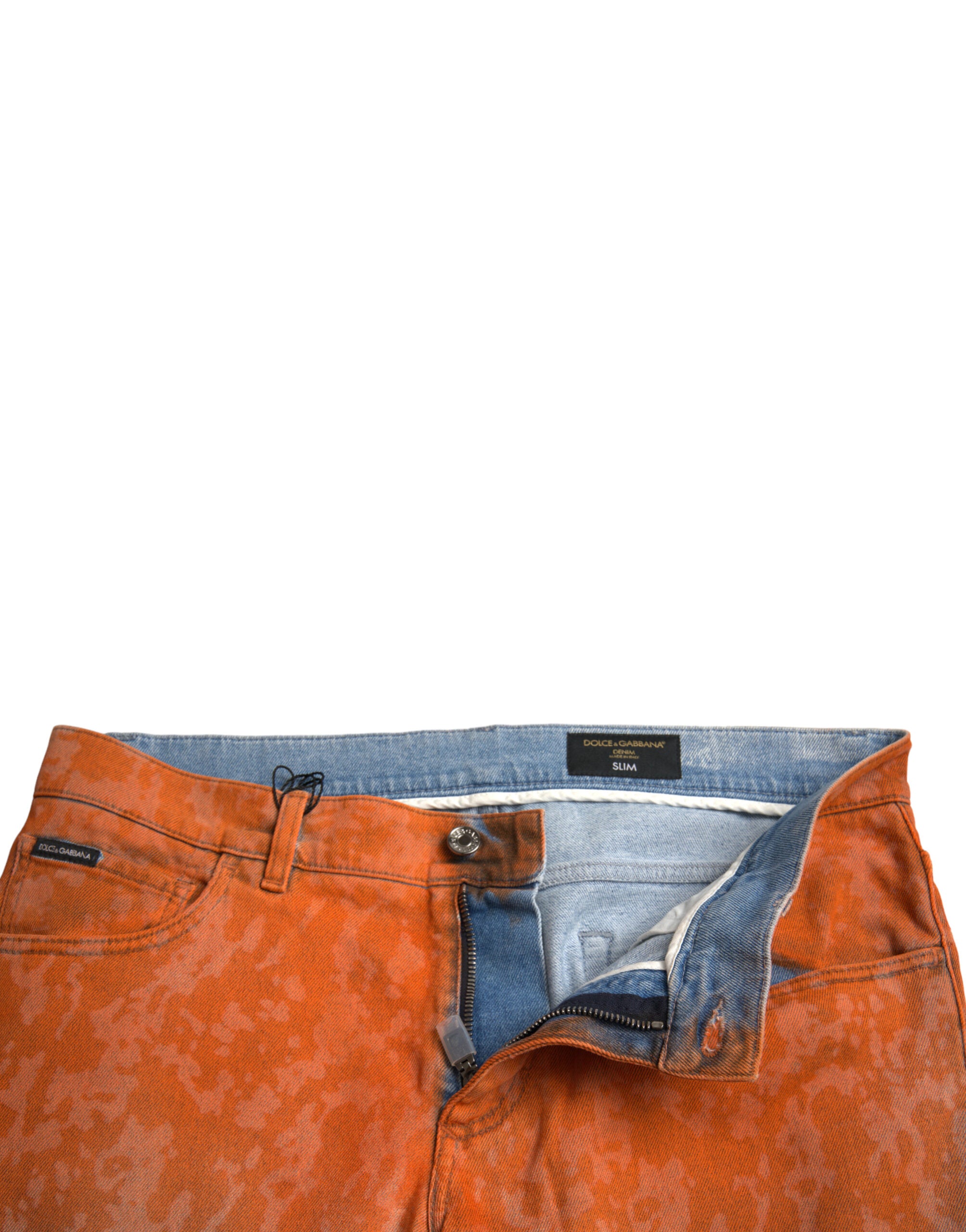 Multicolor Ombre Cotton Slim Fit Denim Jeans - ventzia
