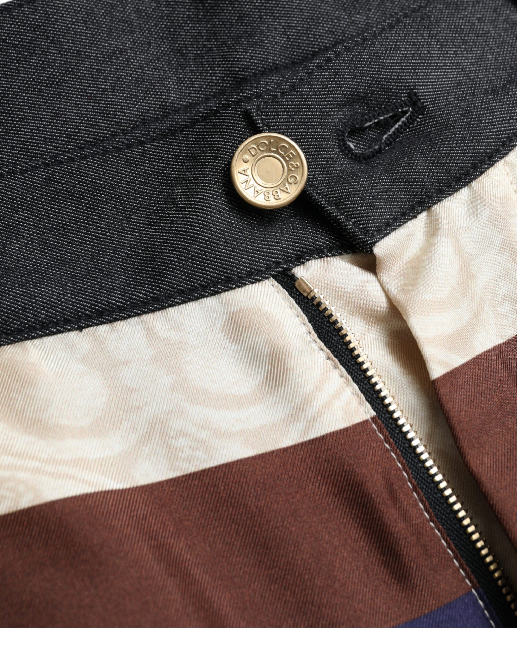 Multicolor Heraldic Skinny Men Pants - ventzia