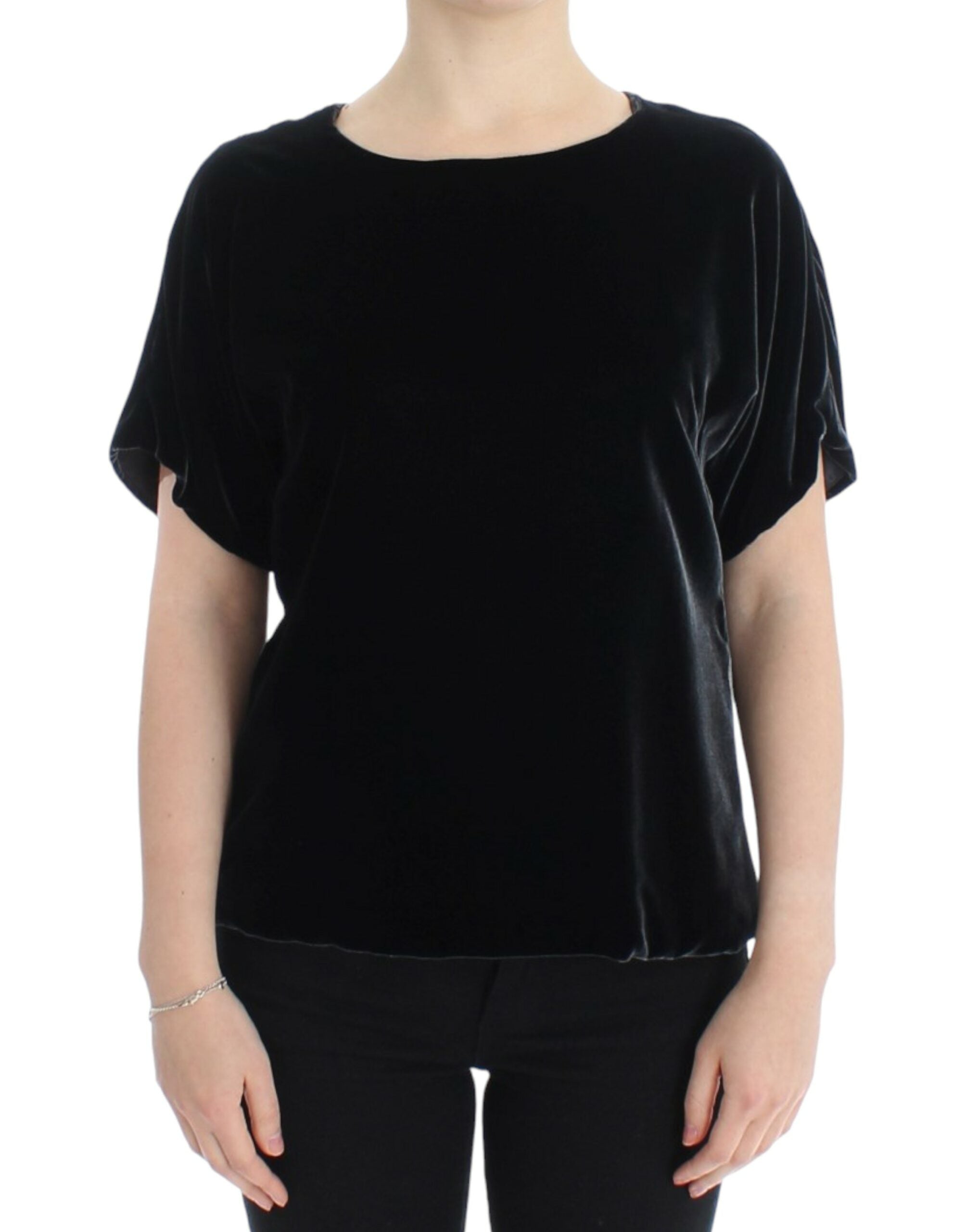 Enchanting Velvet Short Sleeve Top - ventzia