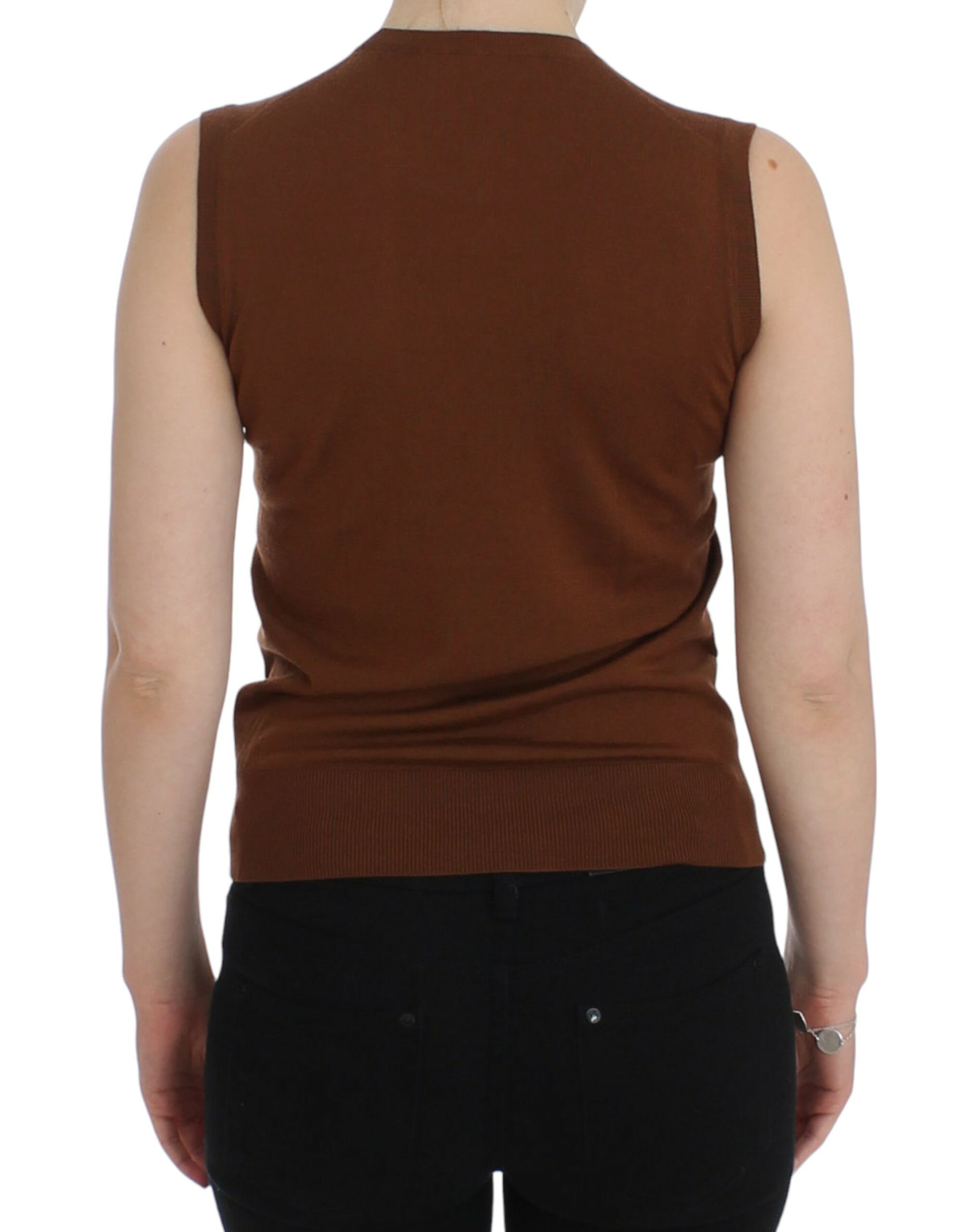 Timeless Wool and Lace Sleeveless Vest - ventzia