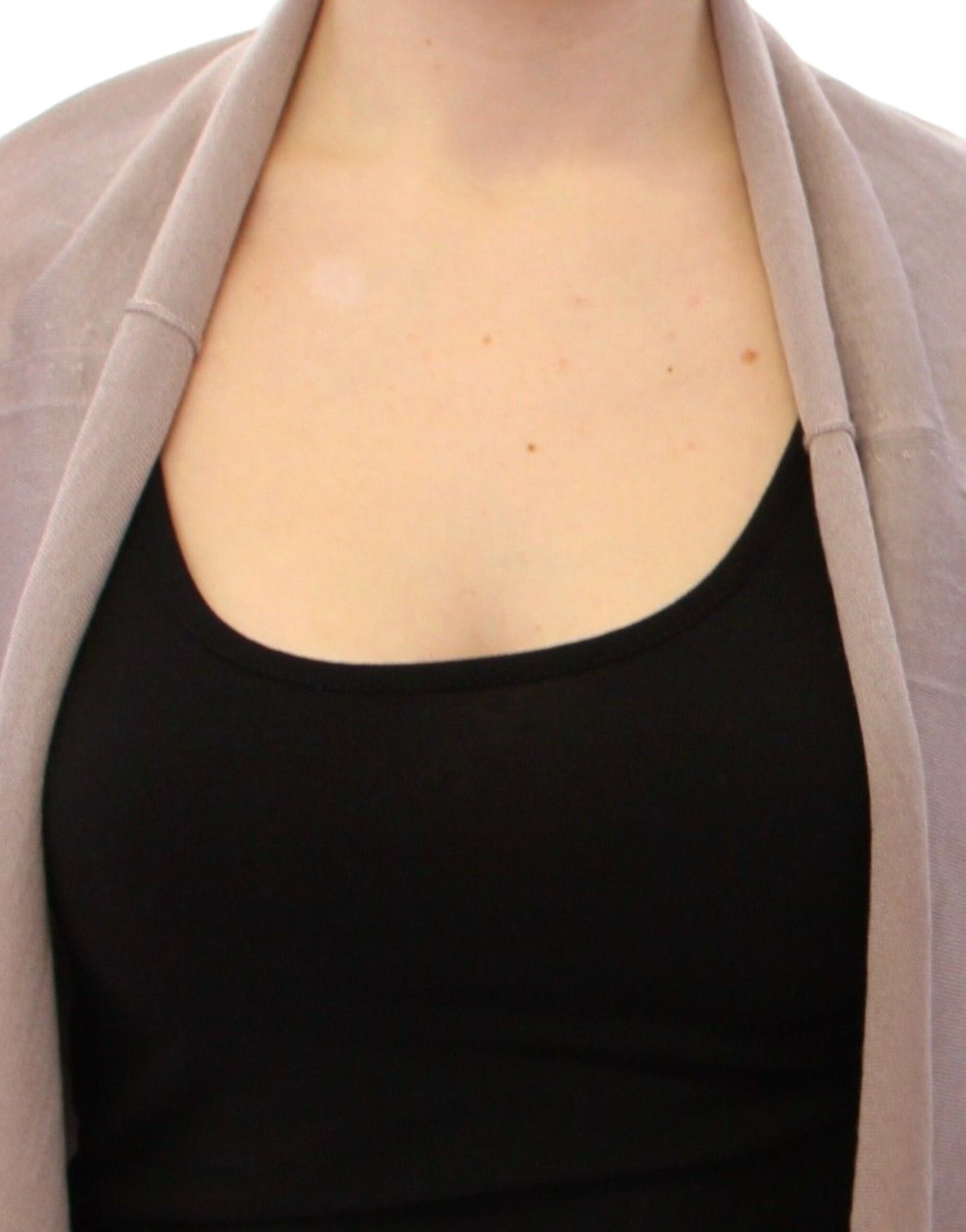 Elegant Cashmere-Silk Blend Light Knit Shrug - ventzia