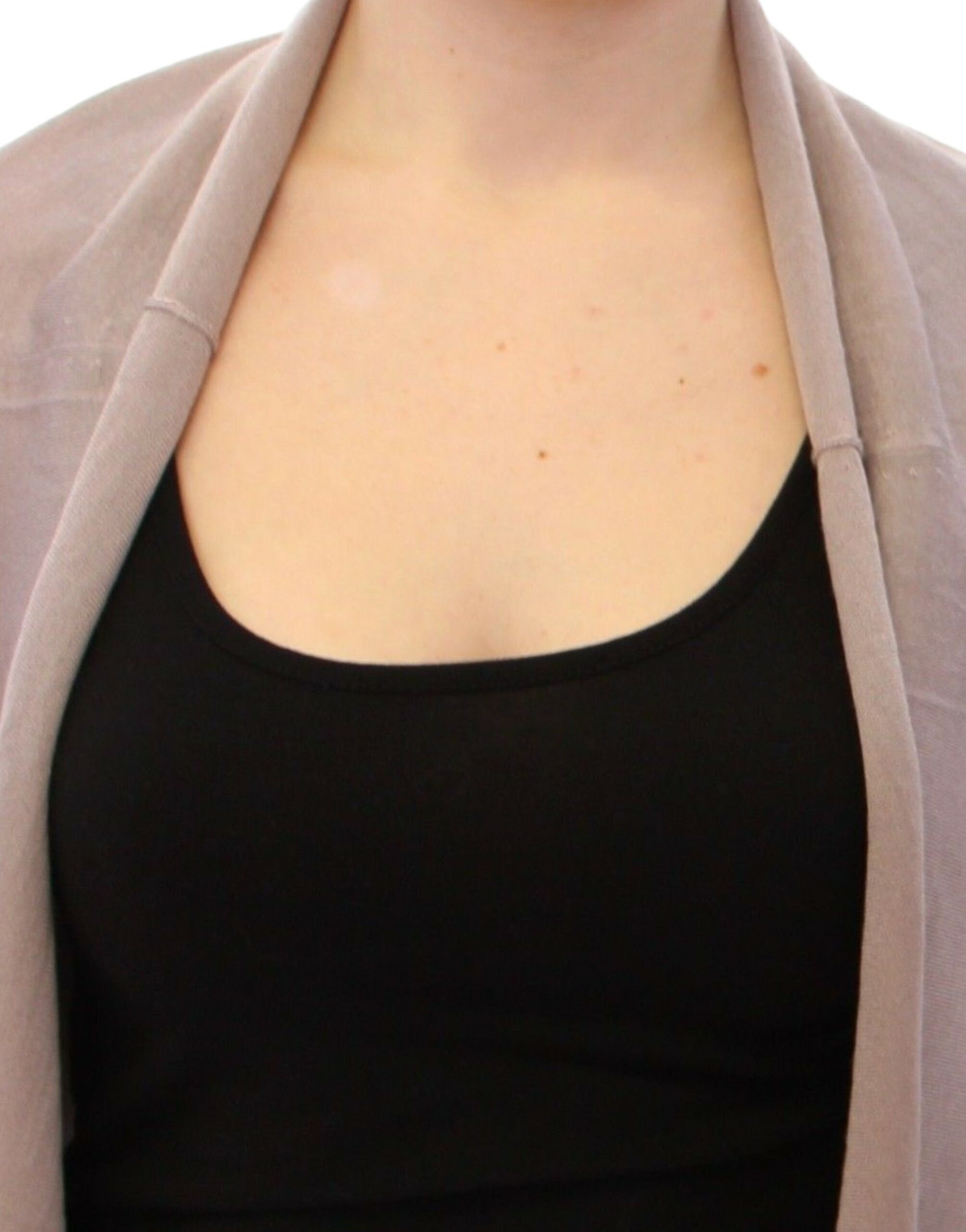 Elegant Cashmere-Silk Blend Light Knit Shrug - ventzia