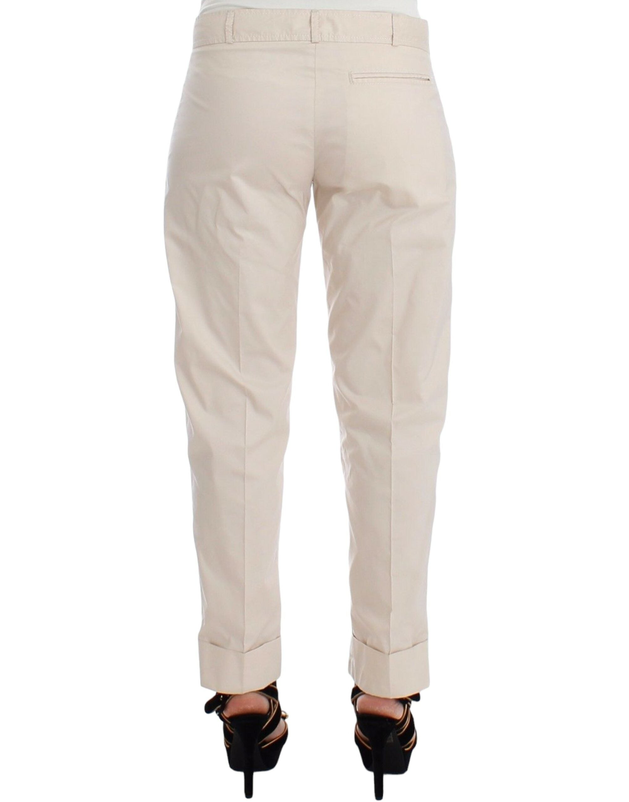 Chic Beige Chino Pants - Elegance Redefined - ventzia