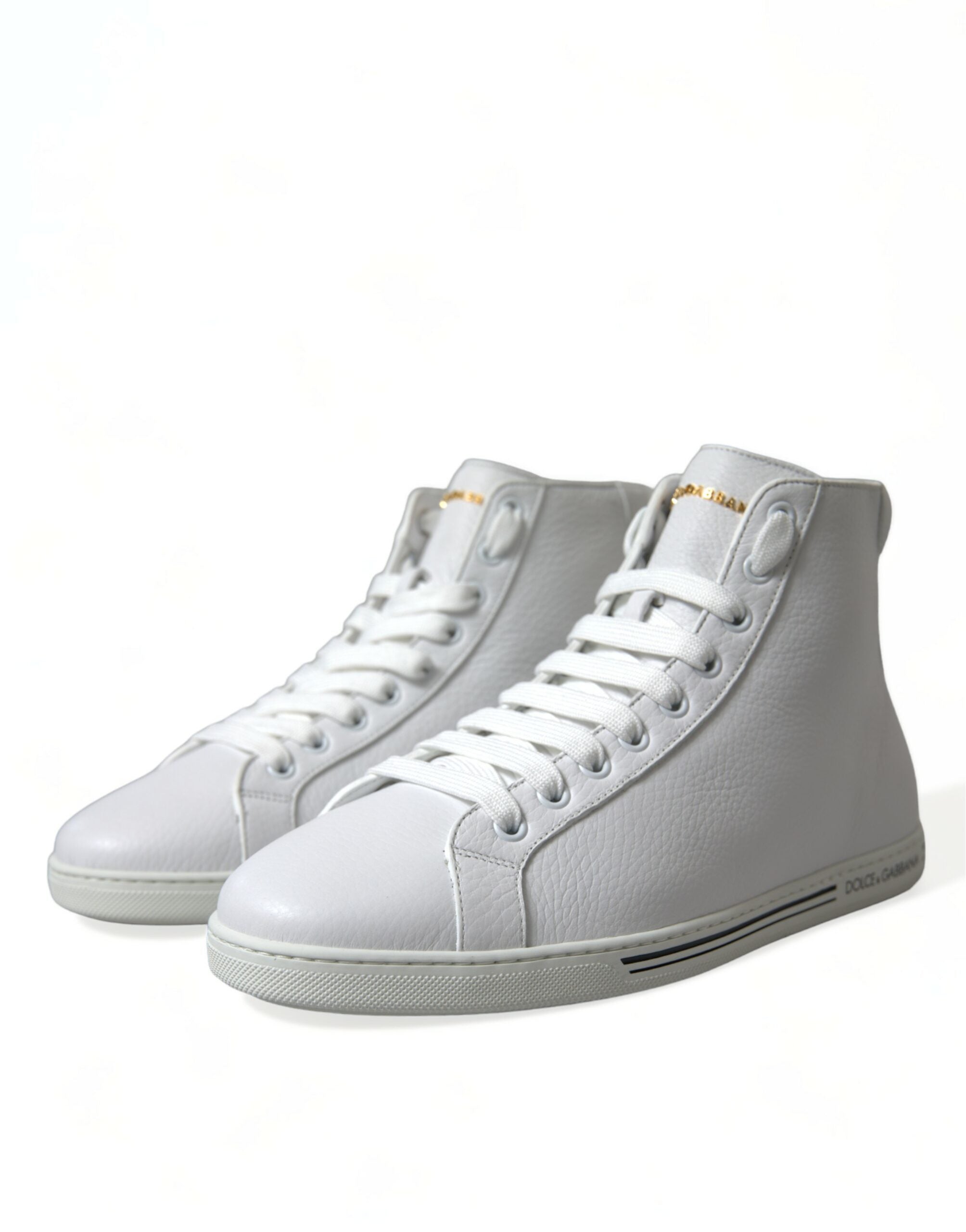 White Saint Tropez High Top Men Sneakers Shoes - ventzia
