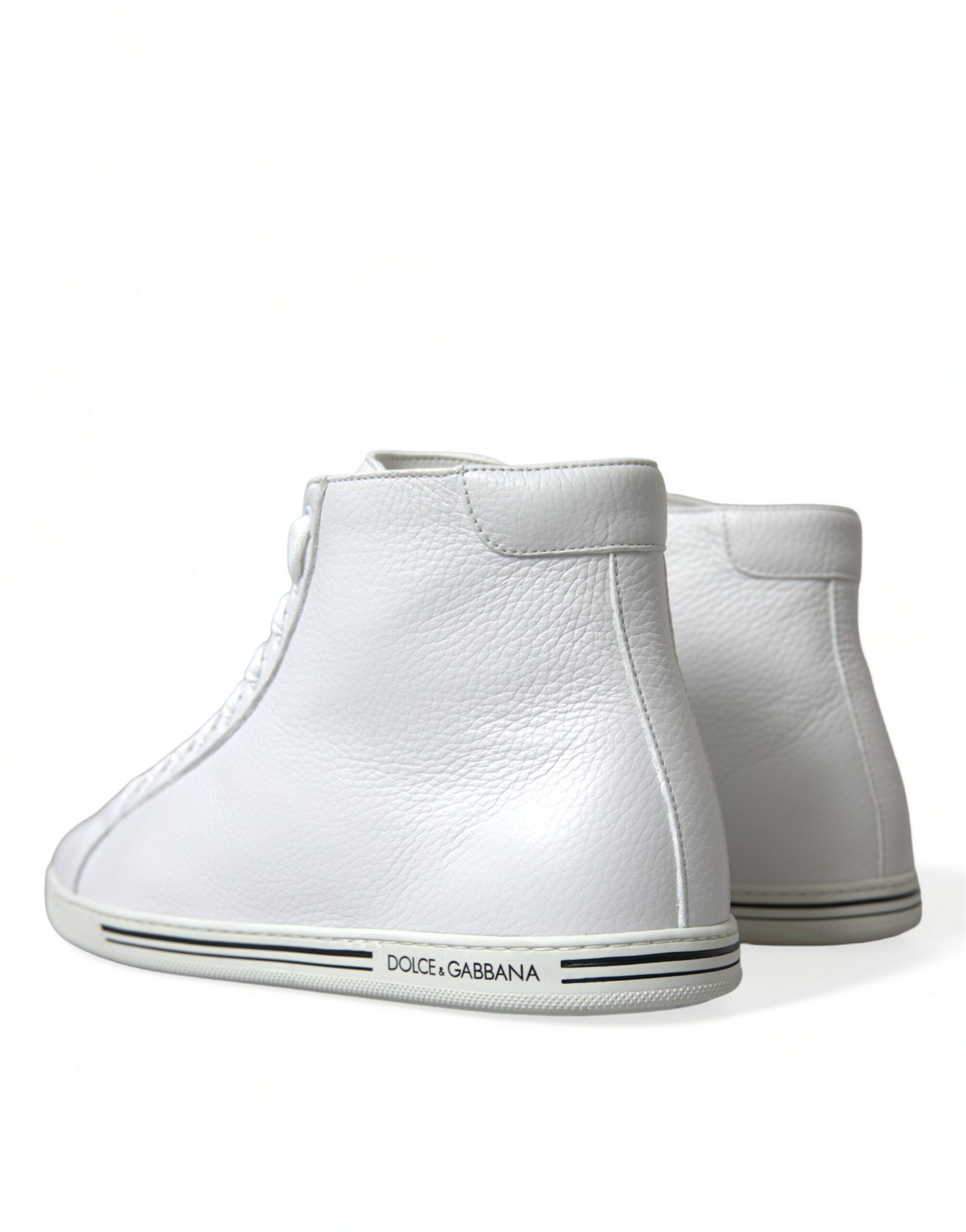 White Saint Tropez High Top Men Sneakers Shoes - ventzia