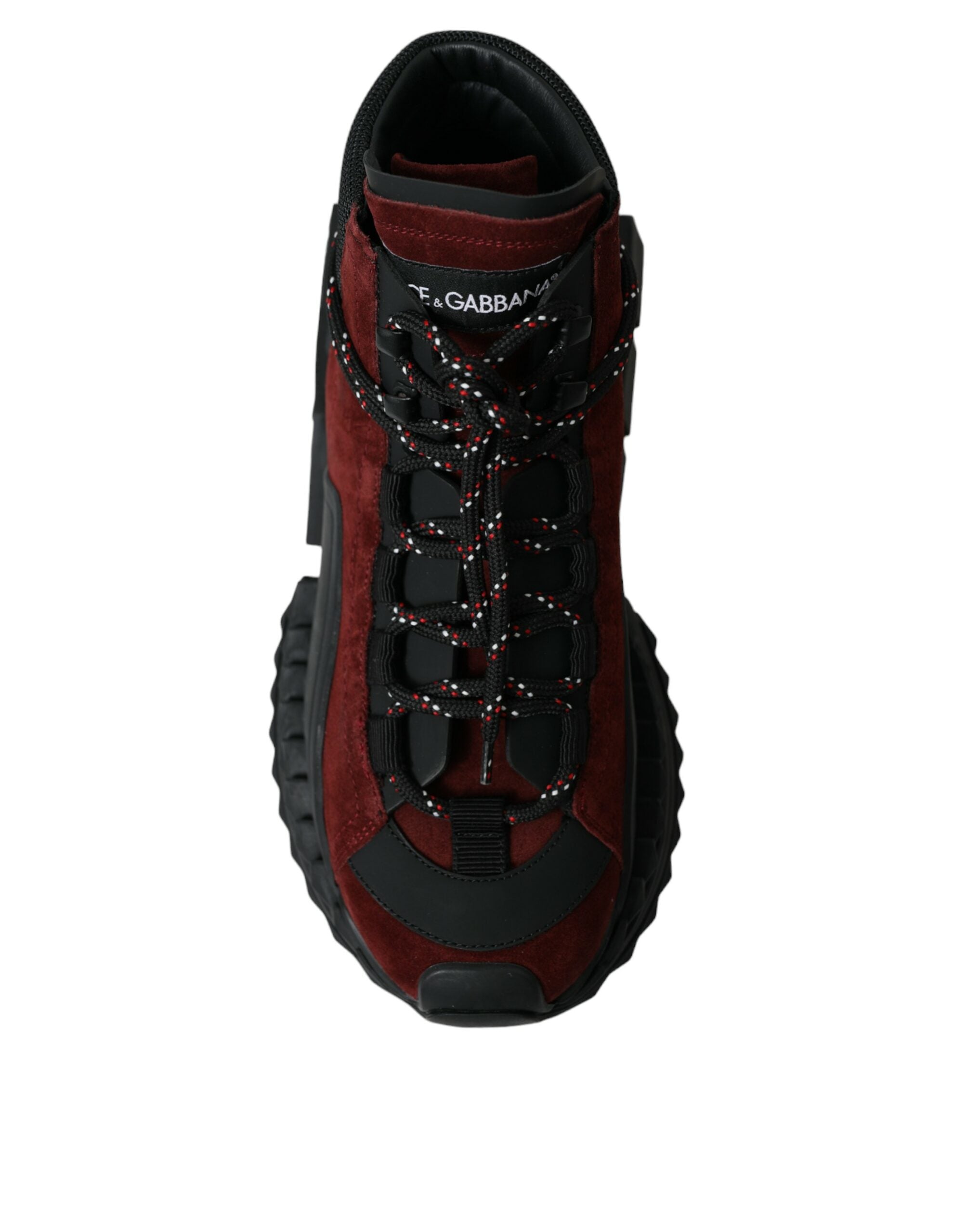 Burgundy Super King High Top Men Sneakers Shoes - ventzia