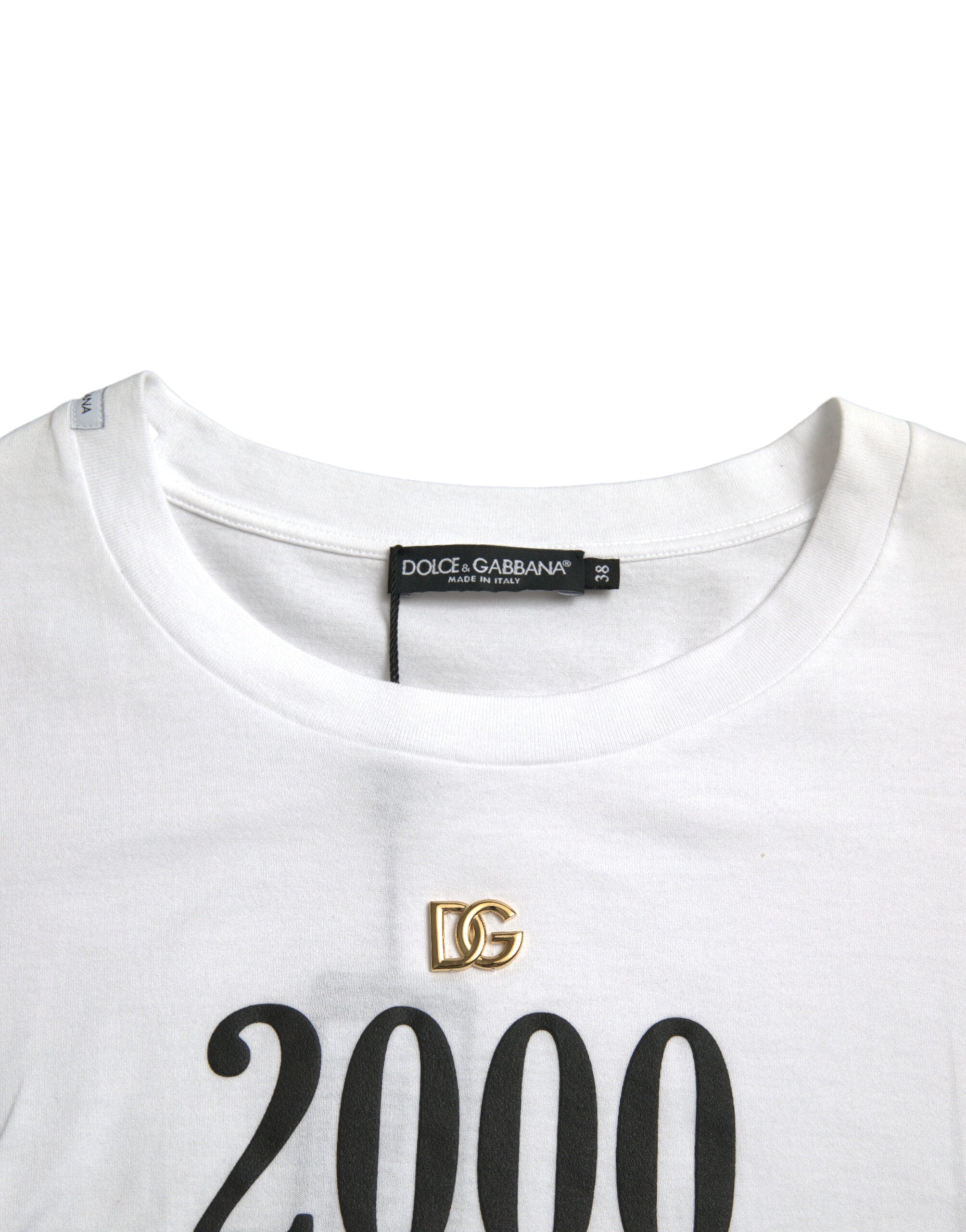 White Slogan Print Lacing Detailed T-shirt - ventzia