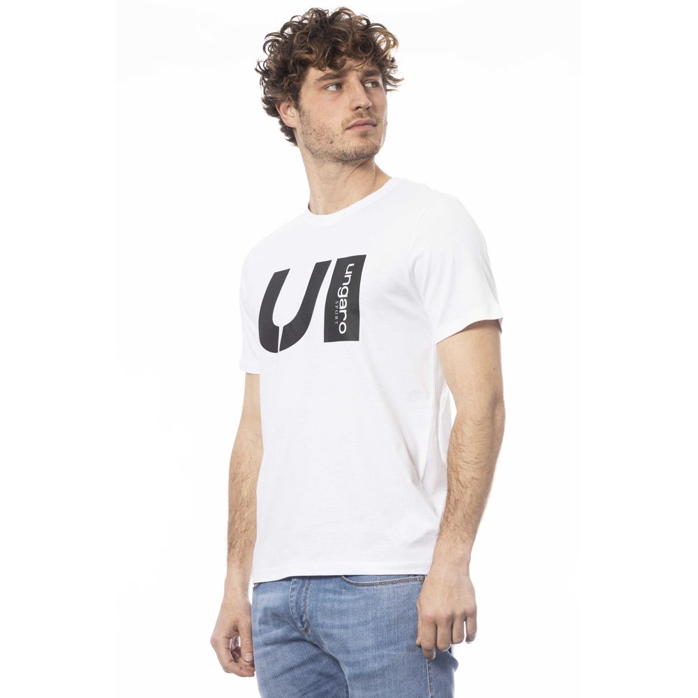White Cotton Men T-Shirt - ventzia