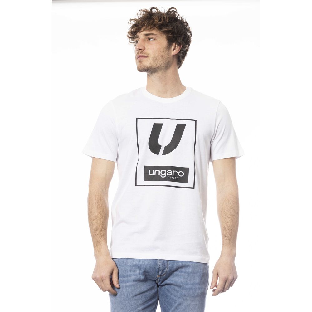 White Cotton Men T-Shirt - ventzia