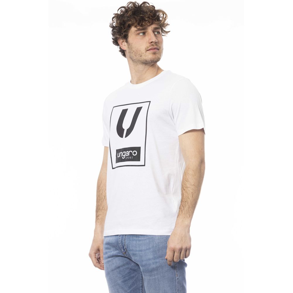 White Cotton Men T-Shirt - ventzia
