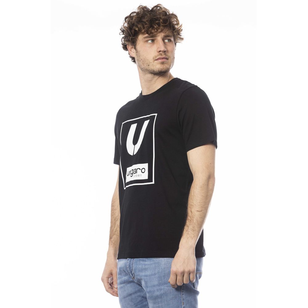 Black Cotton Men T-Shirt - ventzia