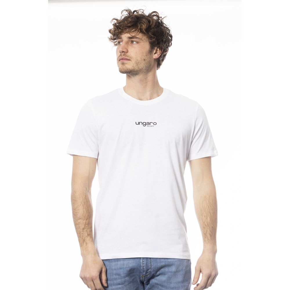 White Cotton Men T-Shirt - ventzia
