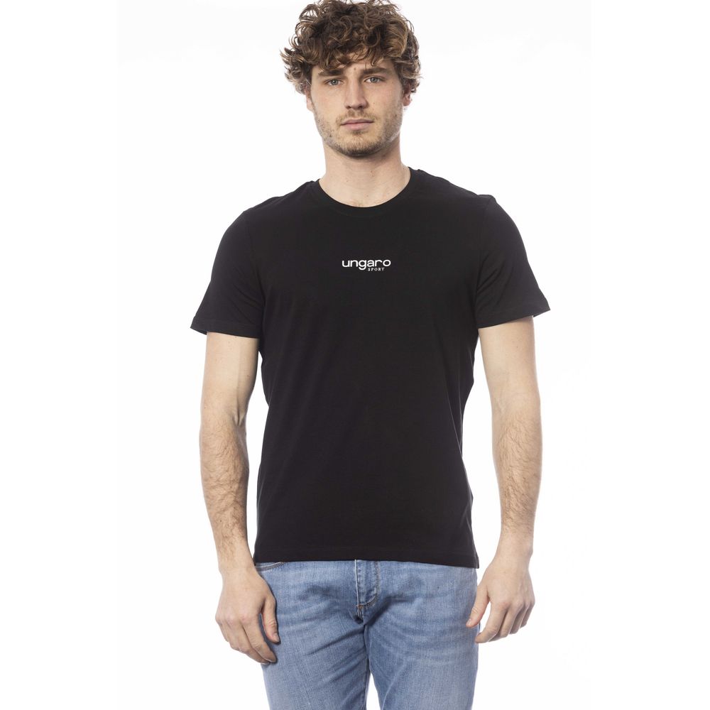 Black Cotton Men T-Shirt - ventzia