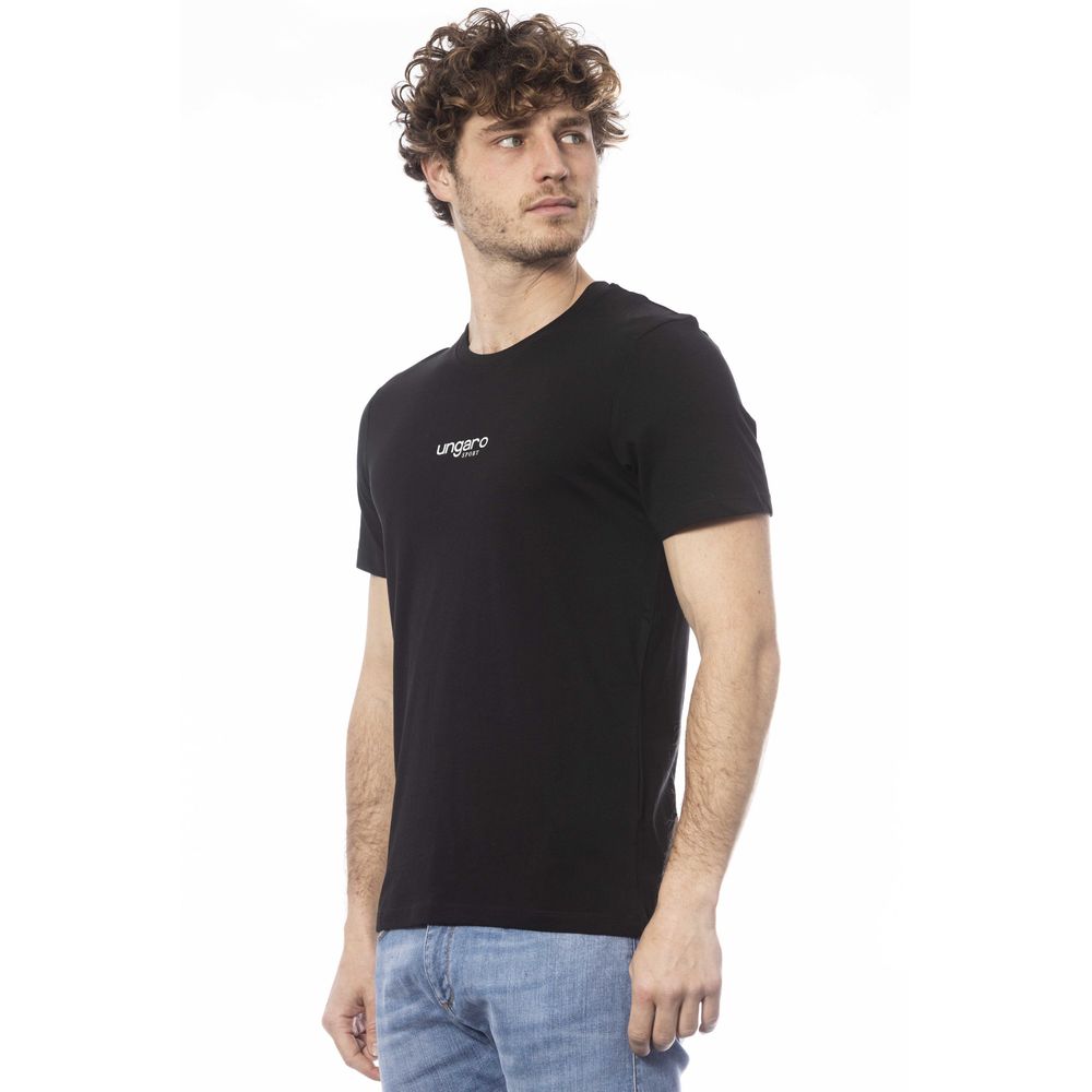 Black Cotton Men T-Shirt - ventzia
