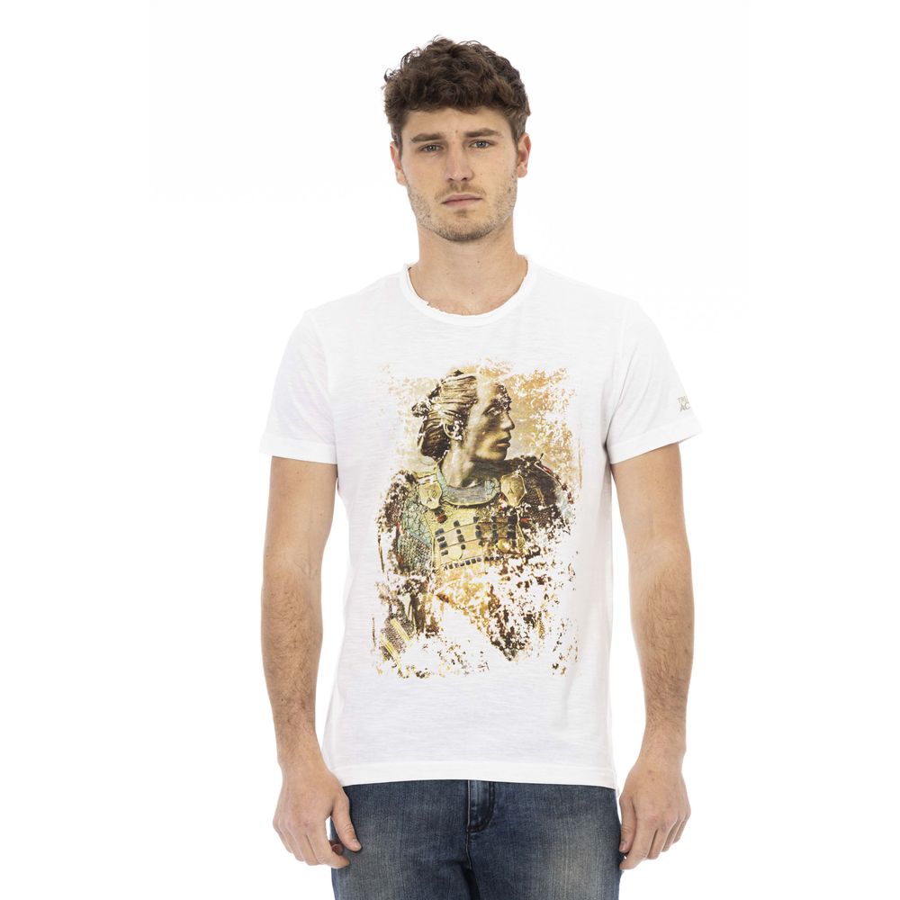 White Cotton Men T-Shirt - ventzia