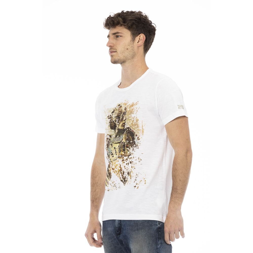 White Cotton Men T-Shirt - ventzia
