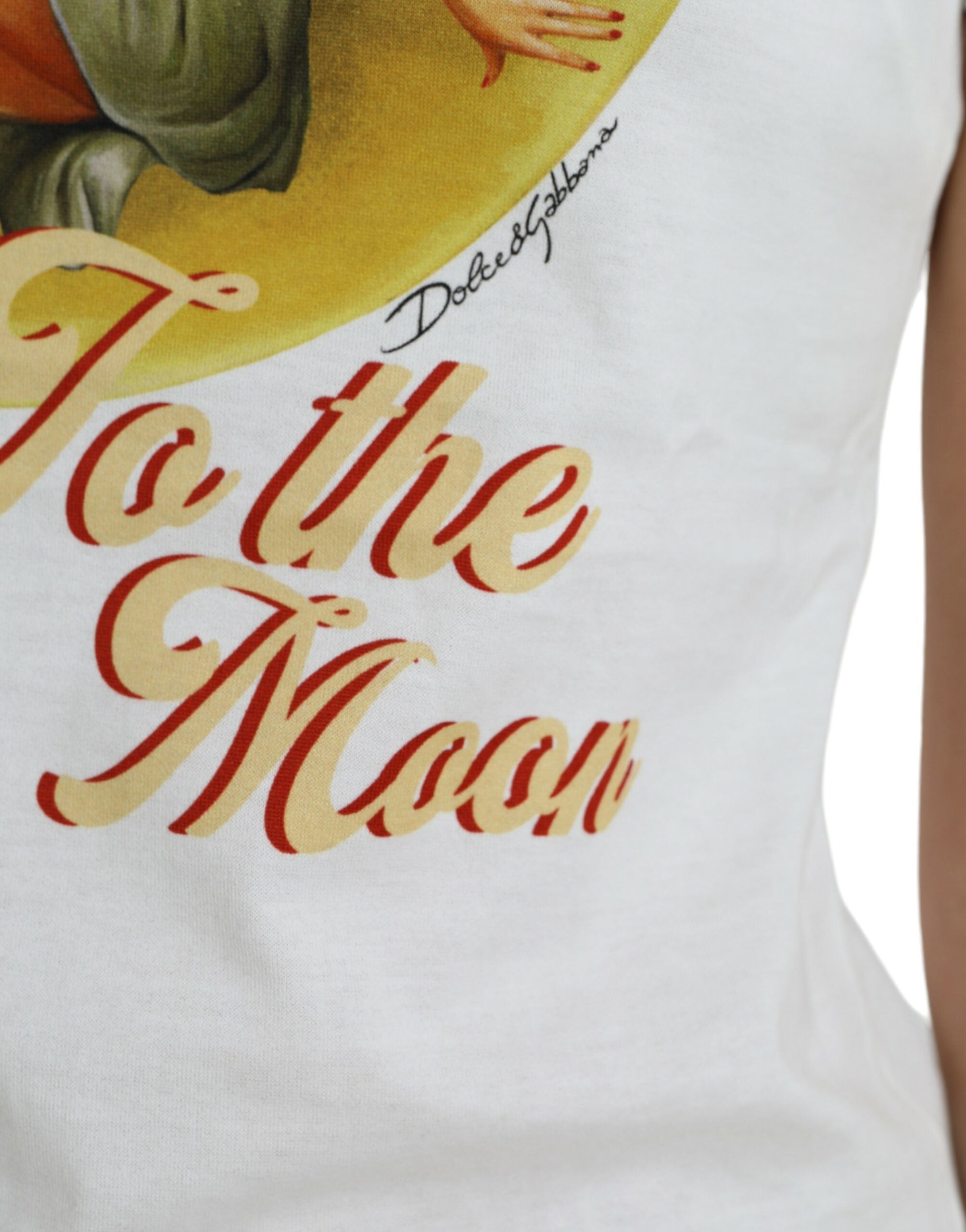 White Bring Me To The Moon T-shirt Top - ventzia