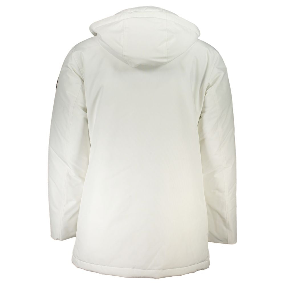 White Polyamide Men Jacket - ventzia