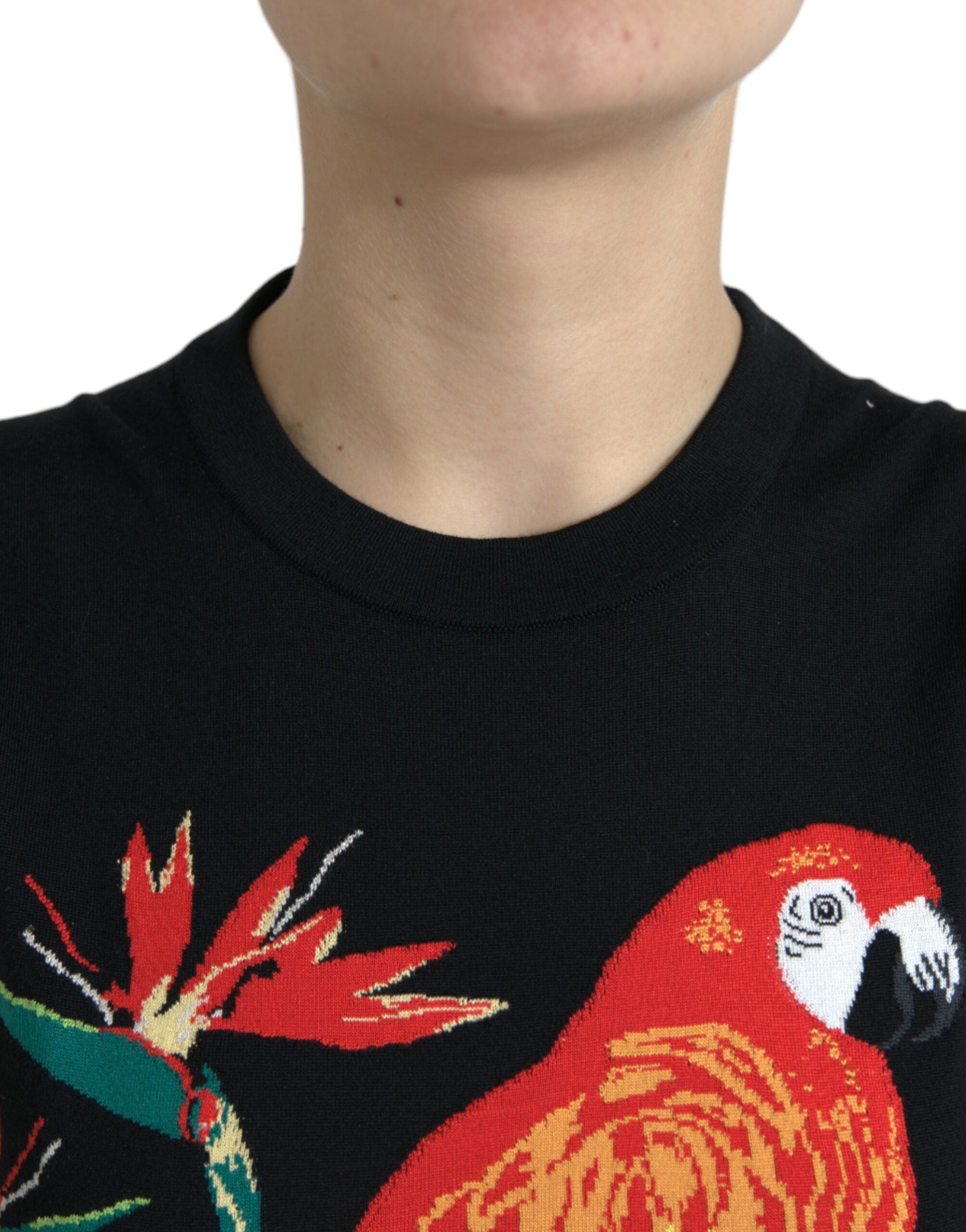 Black Jungle Crew Neck Sleeveless Tank Top - ventzia