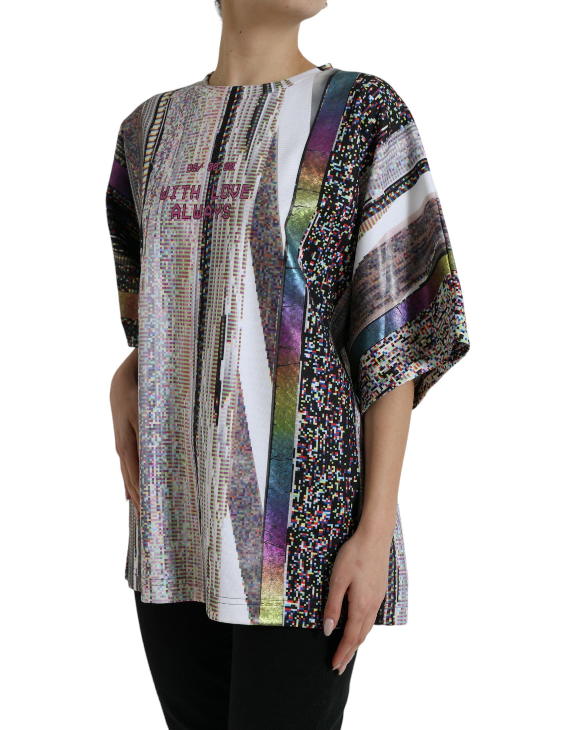 Multicolor With Love Always Print T-shirt - ventzia