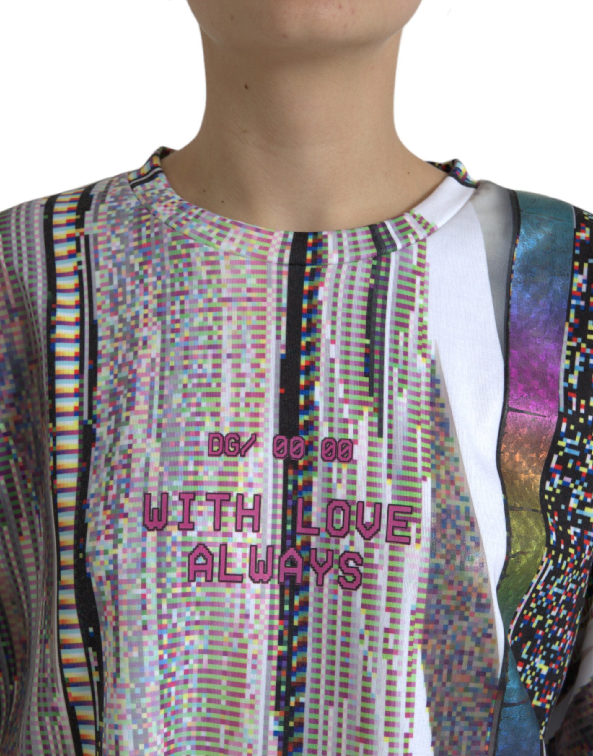 Multicolor With Love Always Print T-shirt - ventzia