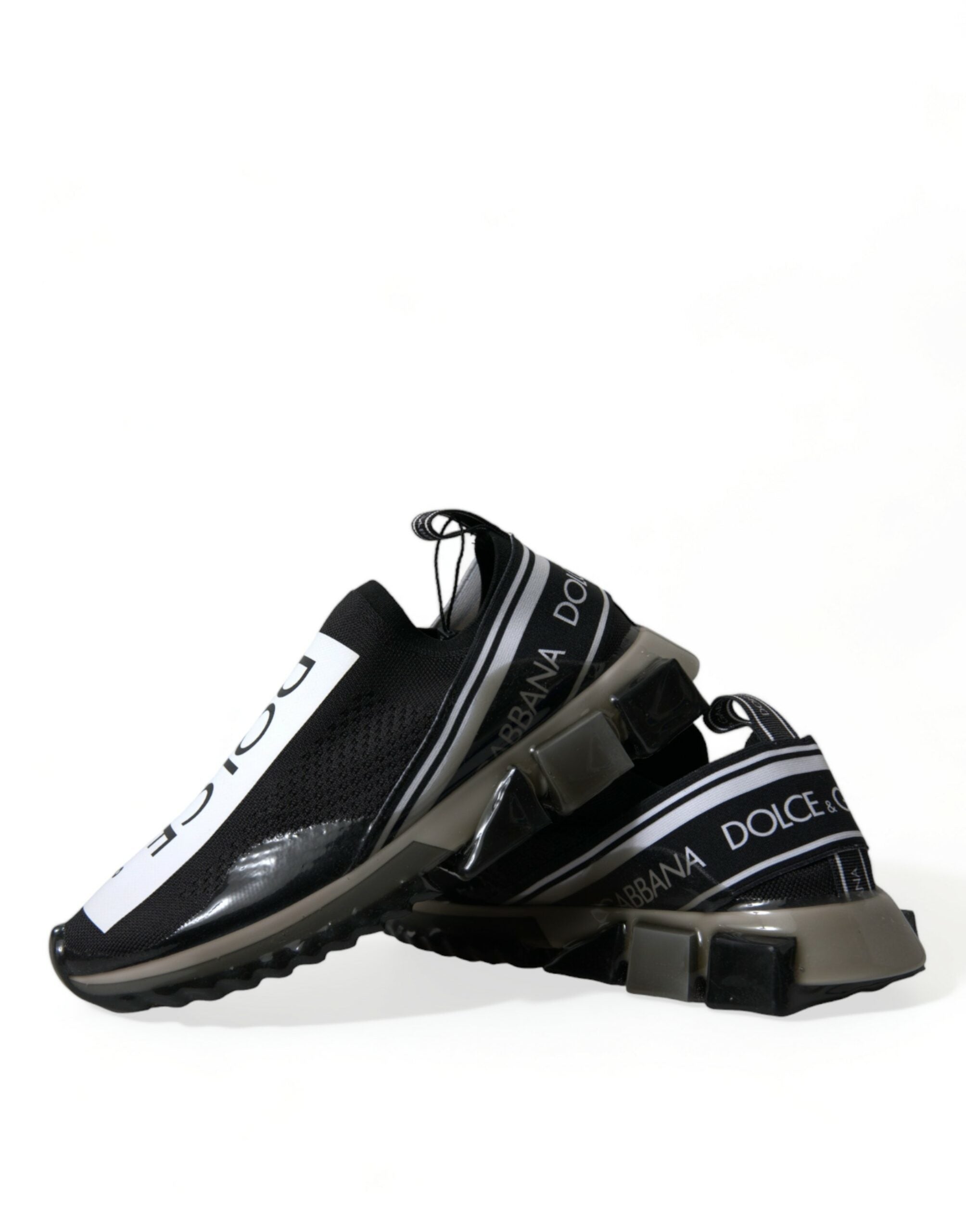 Black White Slip On Sneakers Sorrento Shoes - ventzia