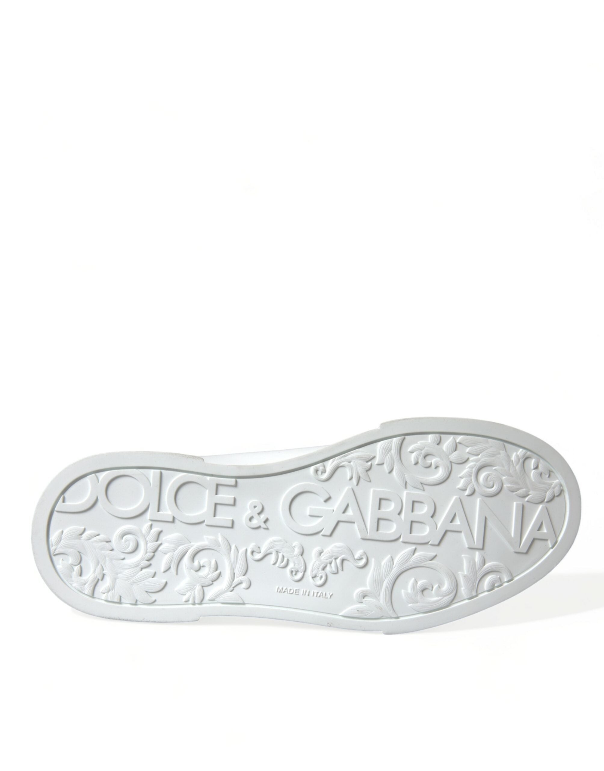 White Green Leather Portofino Sneakers Shoes - ventzia