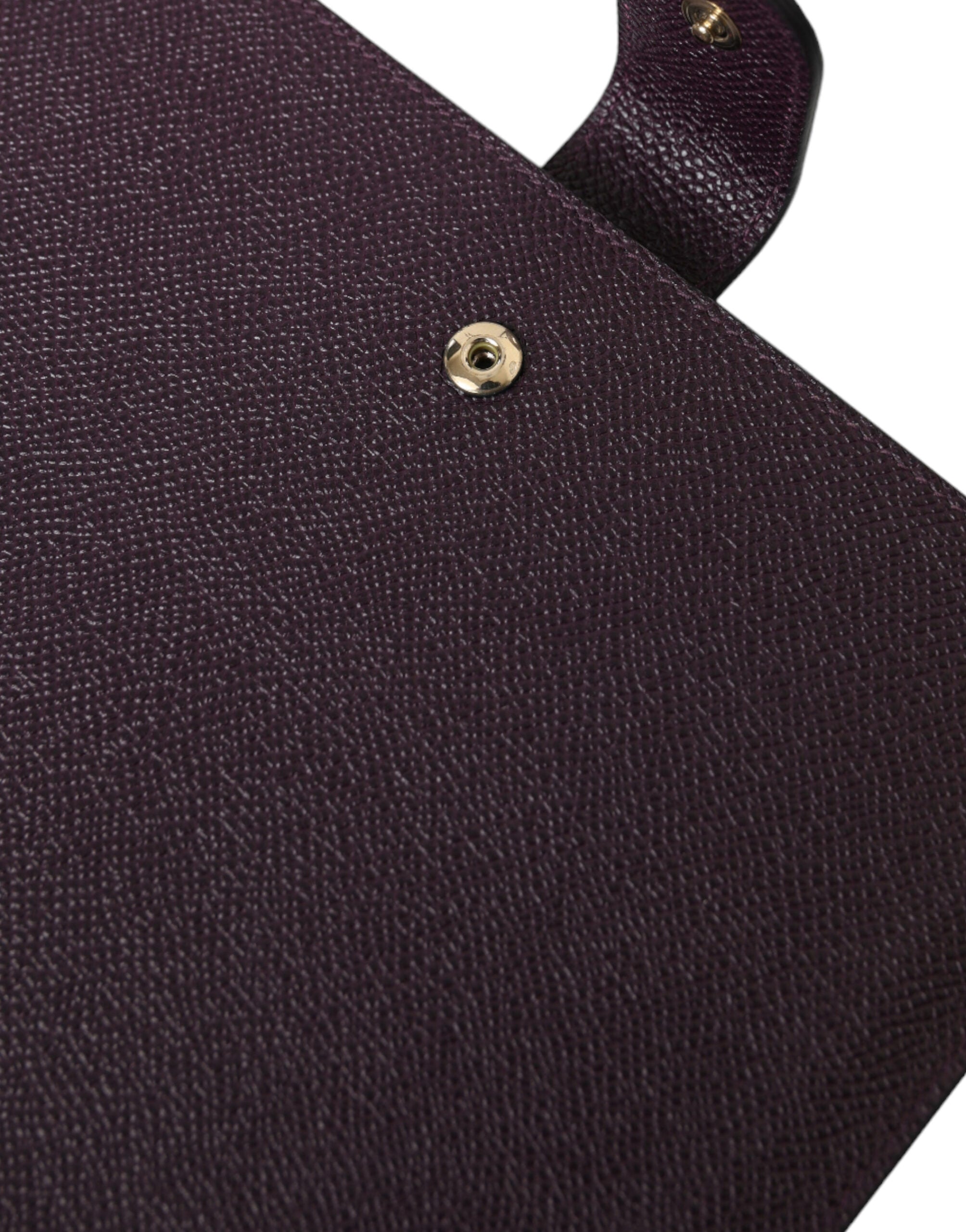 Dark Brown Leather Logo Plaque Cover Sleeve Tablet Case - ventzia