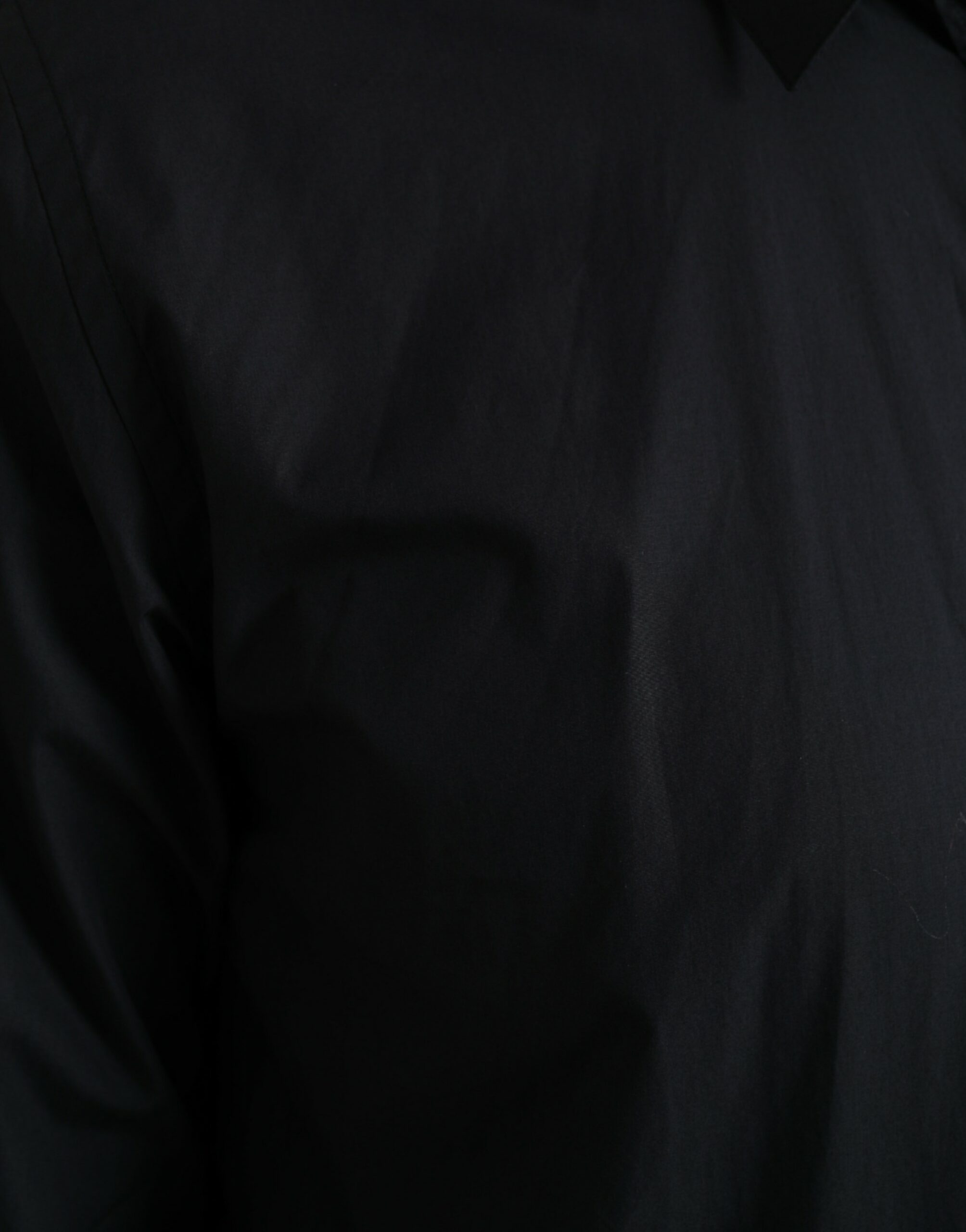 Navy Blue Cotton Collared Formal Dress Shirt - ventzia