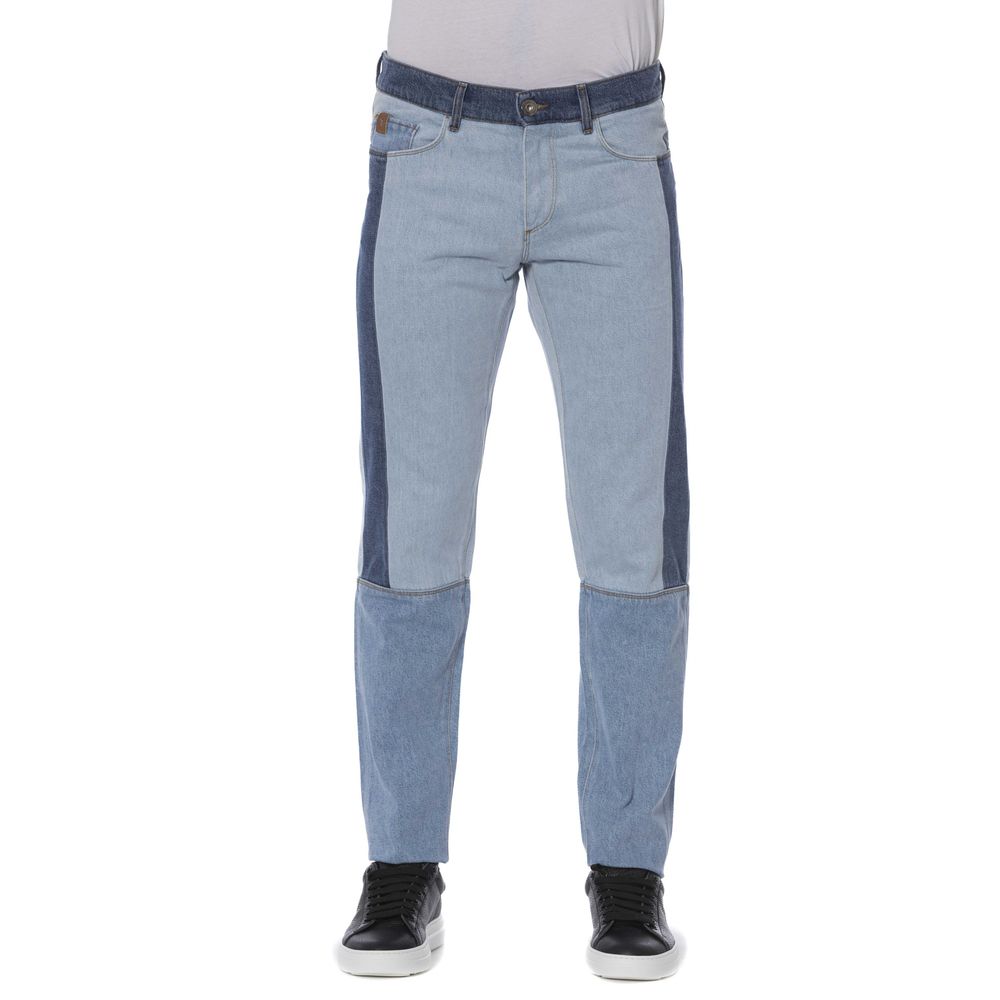Blue Cotton Men Jeans - ventzia