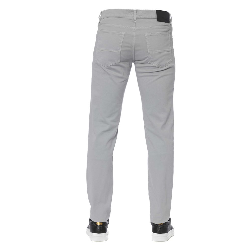 Gray Cotton Men Jeans - ventzia