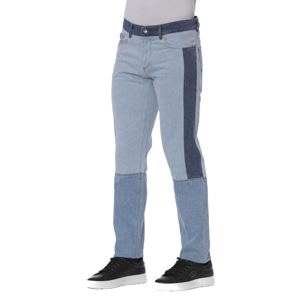 Blue Cotton Men Jeans - ventzia