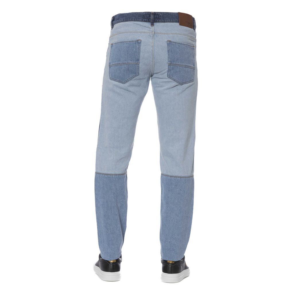 Blue Cotton Men Jeans - ventzia