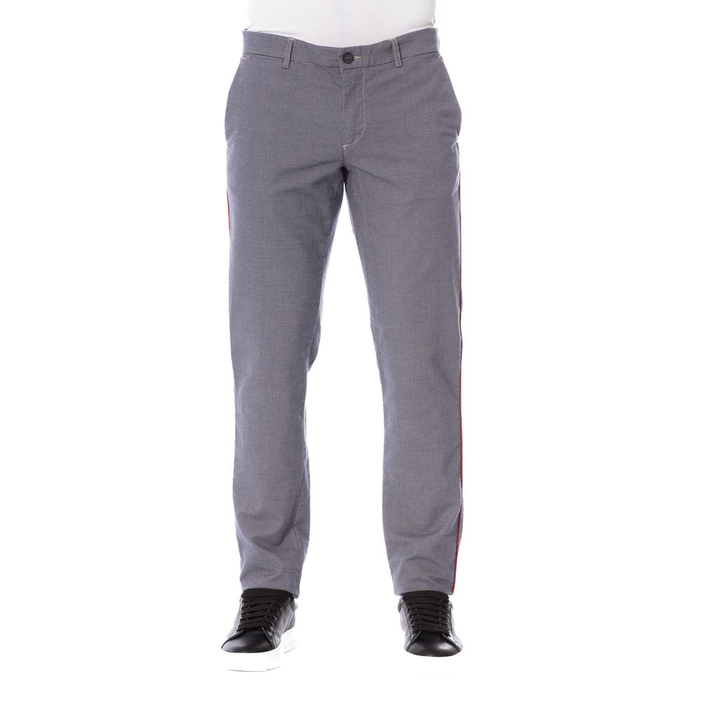 Blue Cotton Men's Trouser - ventzia