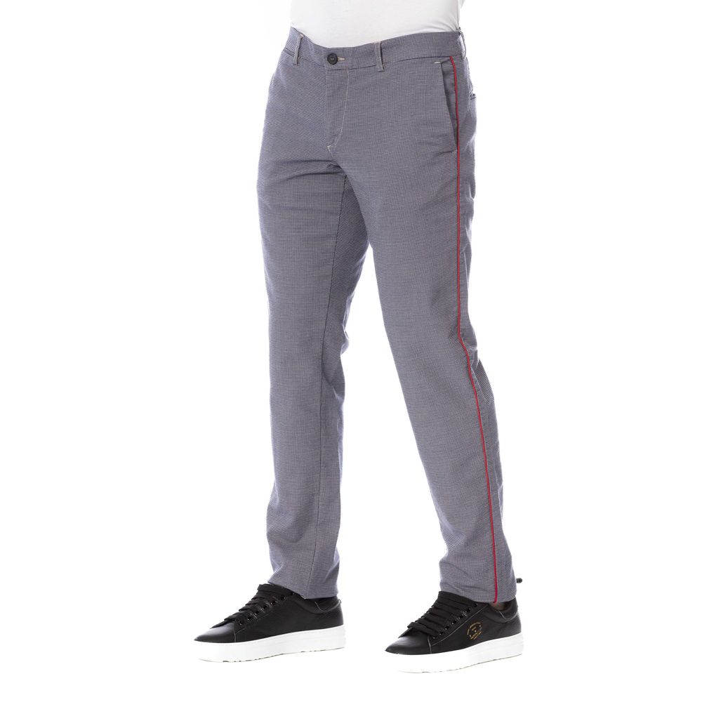 Blue Cotton Men's Trouser - ventzia