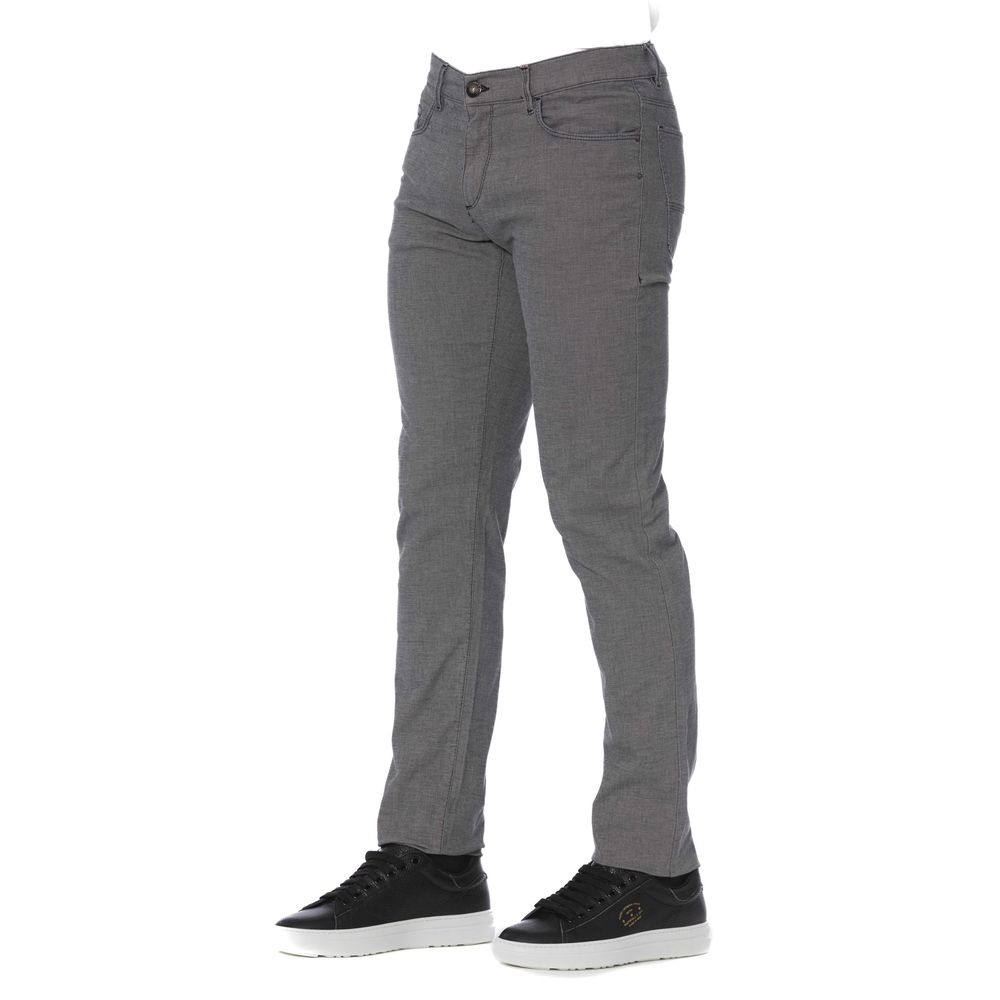 Gray Cotton Men Pant - ventzia