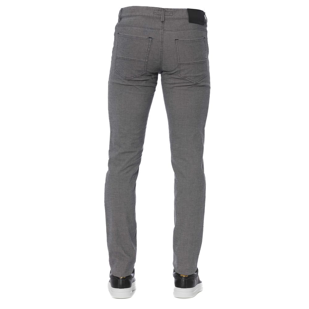 Gray Cotton Men Pant - ventzia