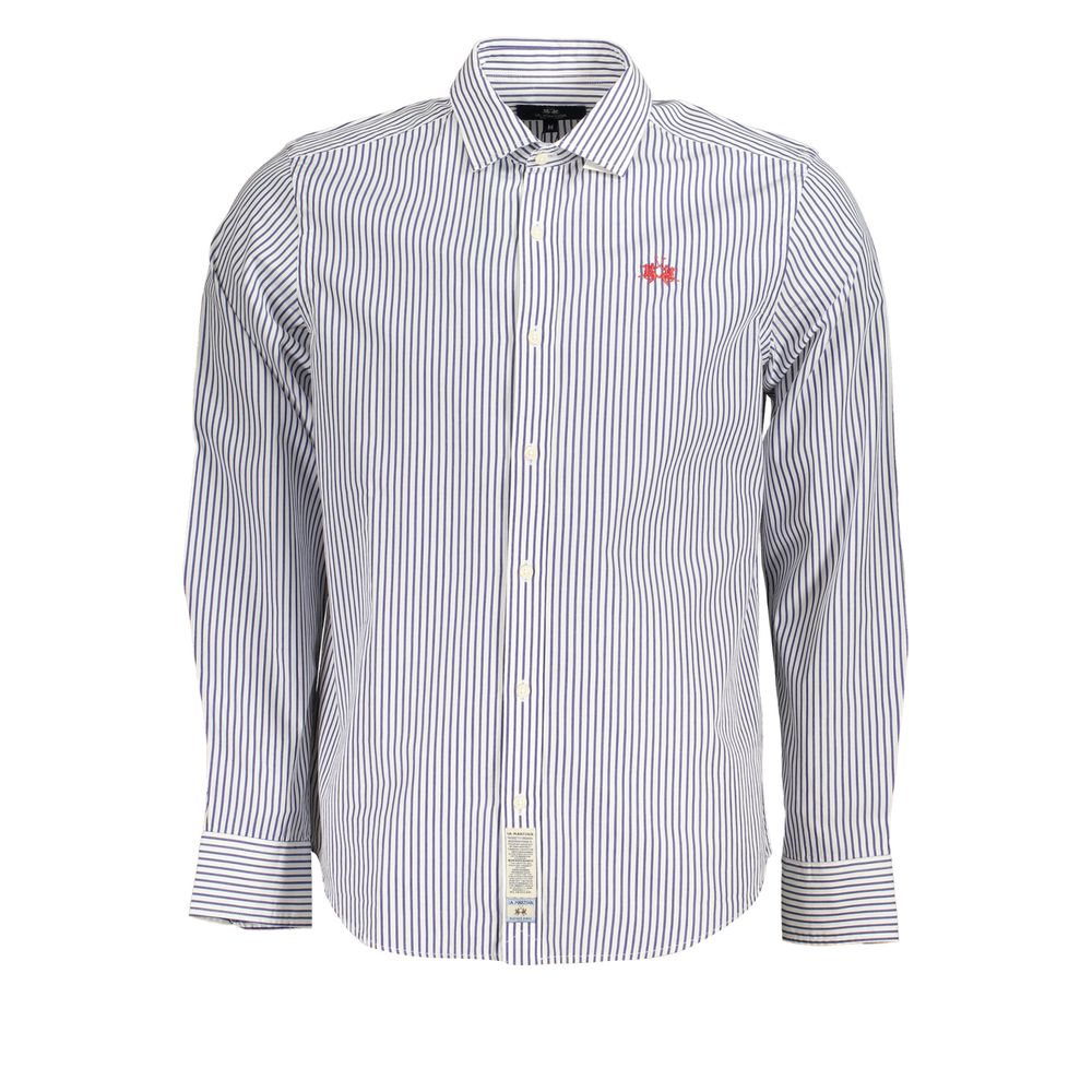 Elegant Long-Sleeved Striped Shirt for Men - ventzia