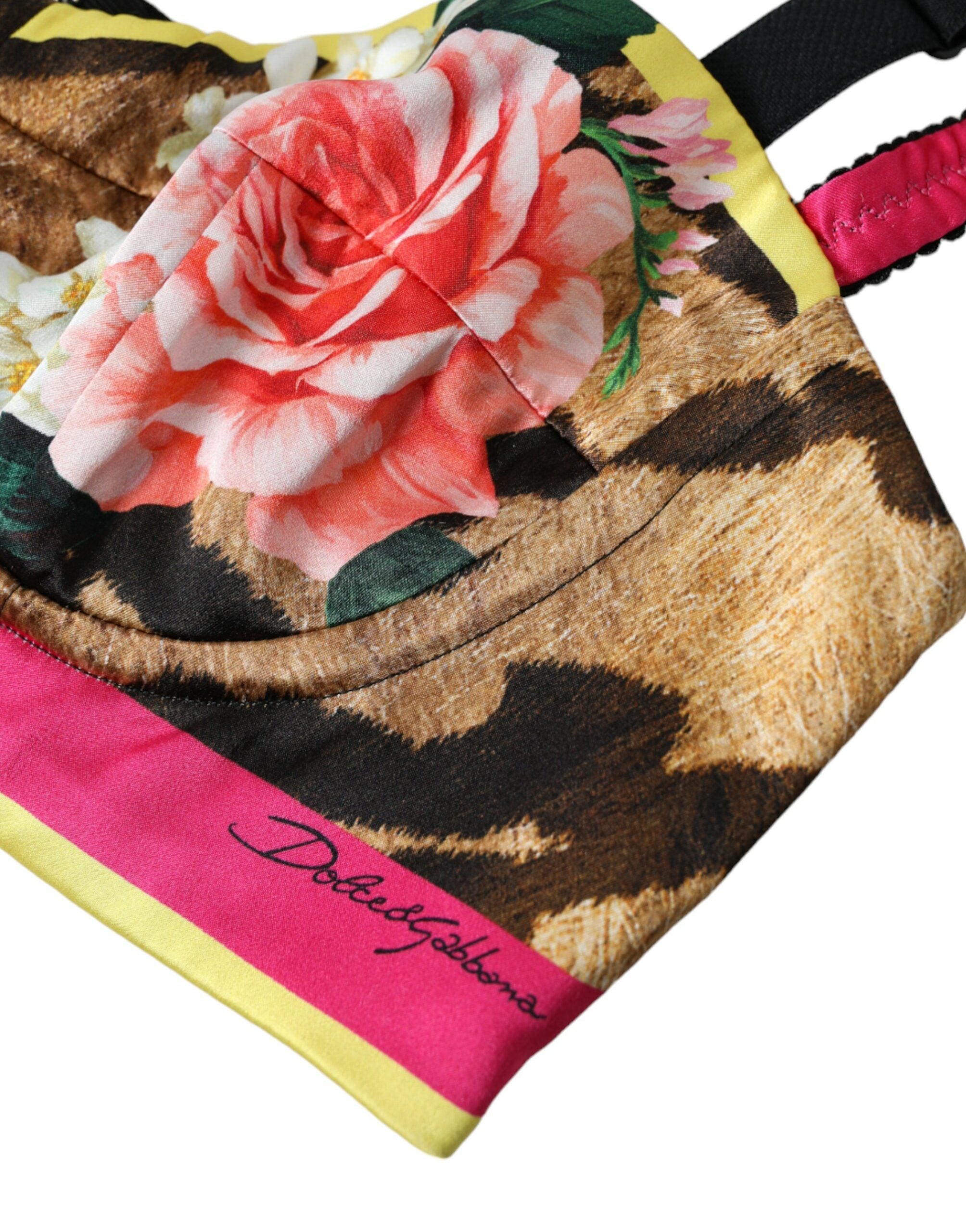 Multicolor Floral Sleeveless Bustier Crop Top - ventzia
