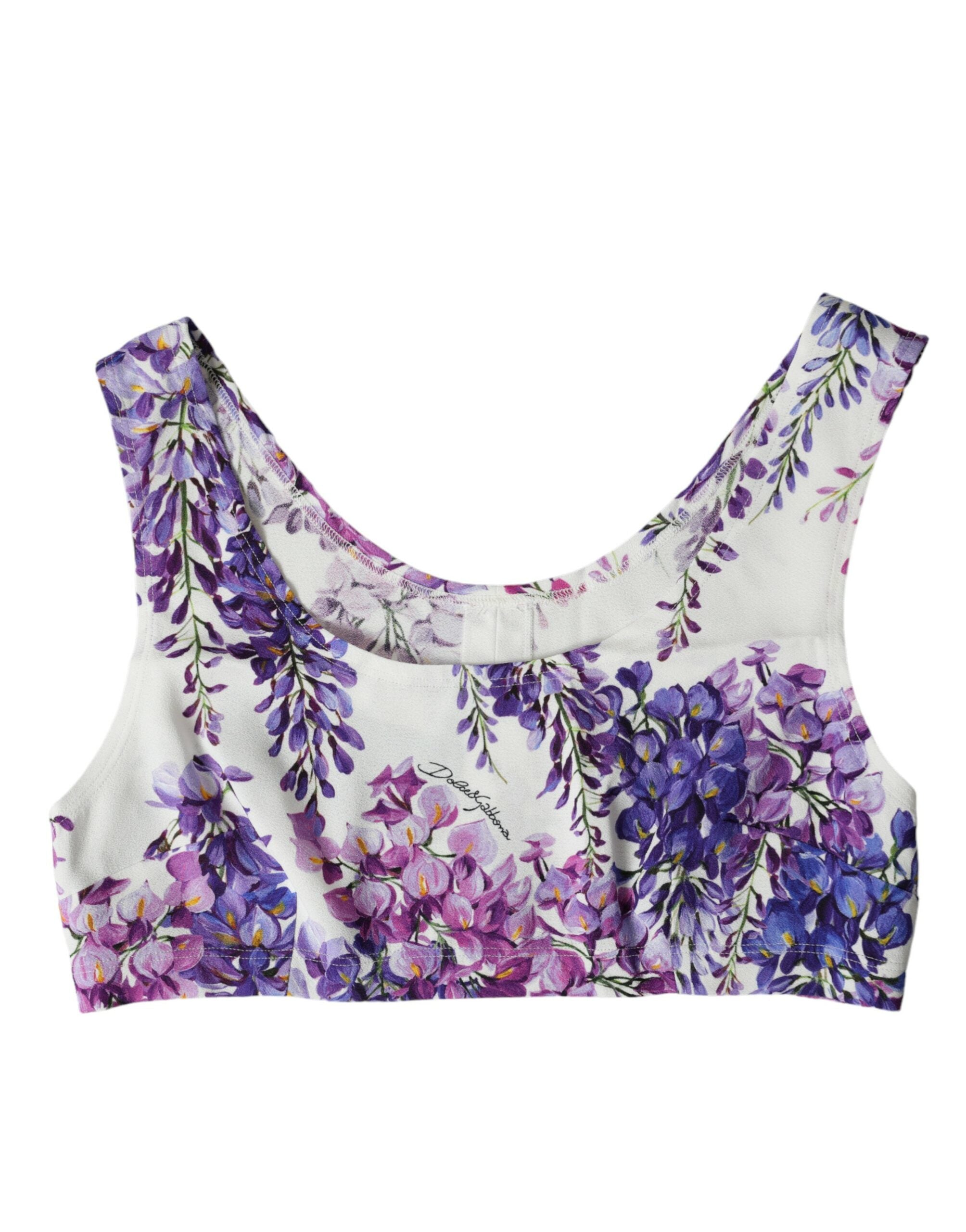 Multicolor Floral Sleeveless Cropped Top - ventzia