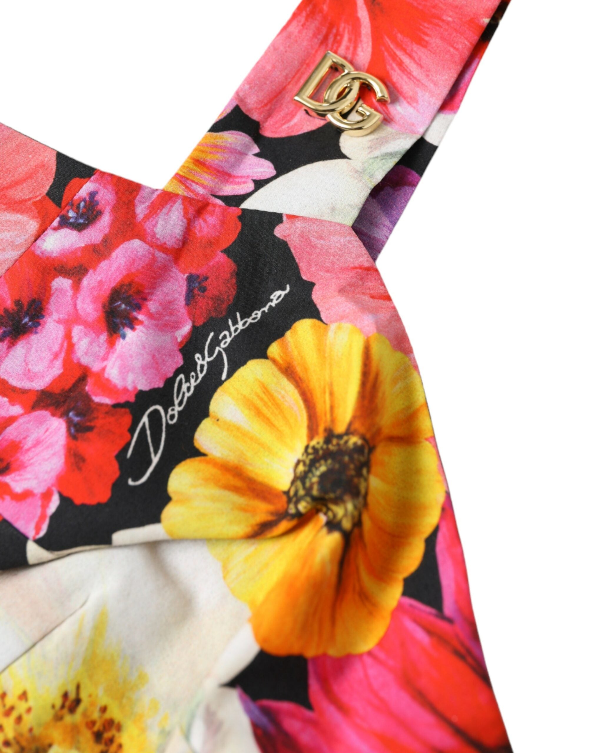 Multicolor Floral Sleeveless Bustier Crop Top - ventzia