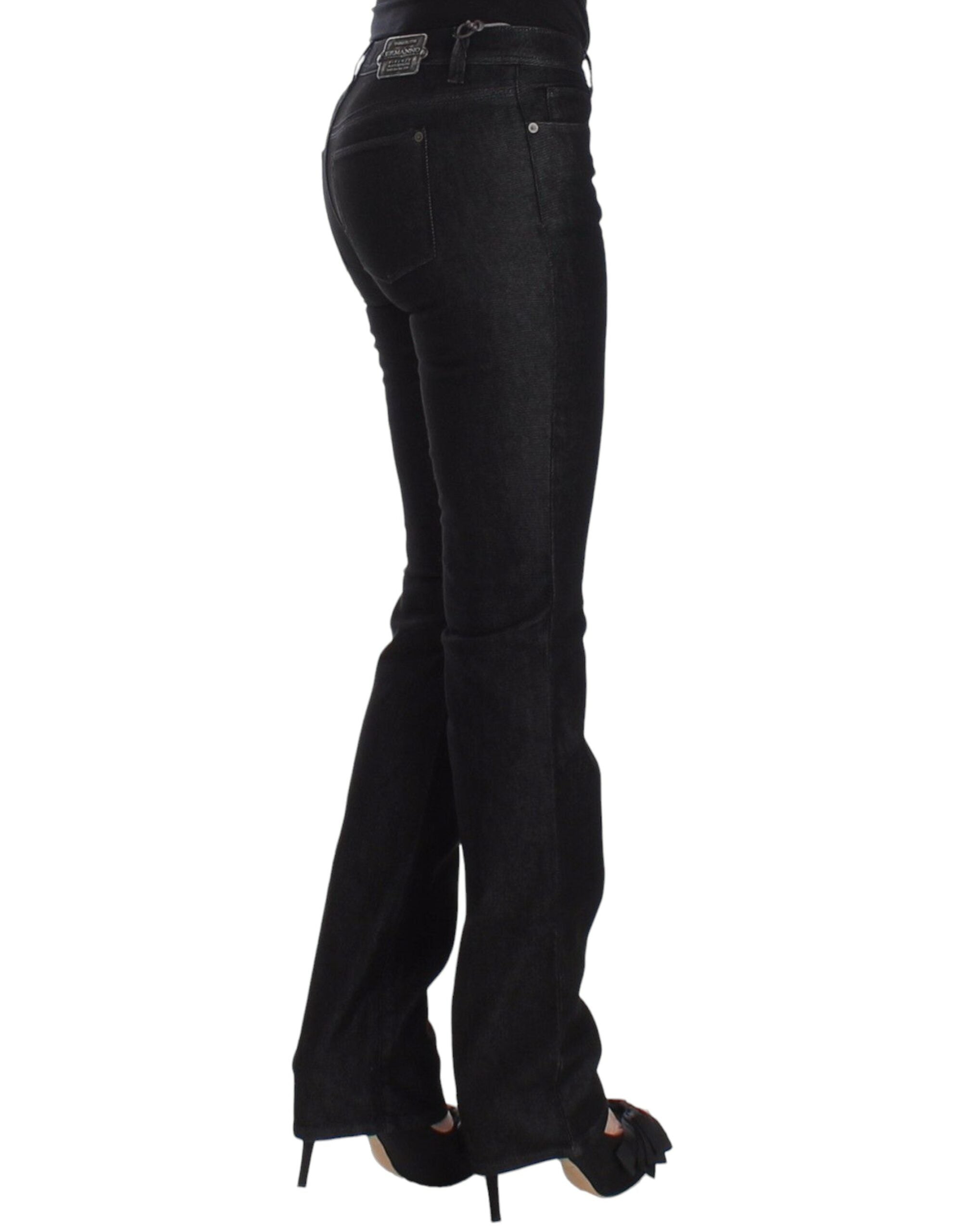 Chic Black Slim Skinny Jeans - ventzia
